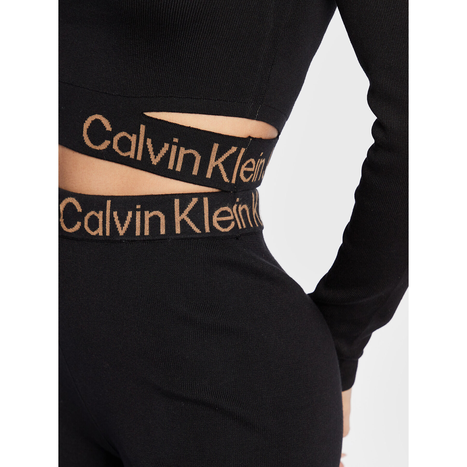 Calvin Klein Jeans Пуловер J20J219787 Черен Slim Fit - Pepit.bg