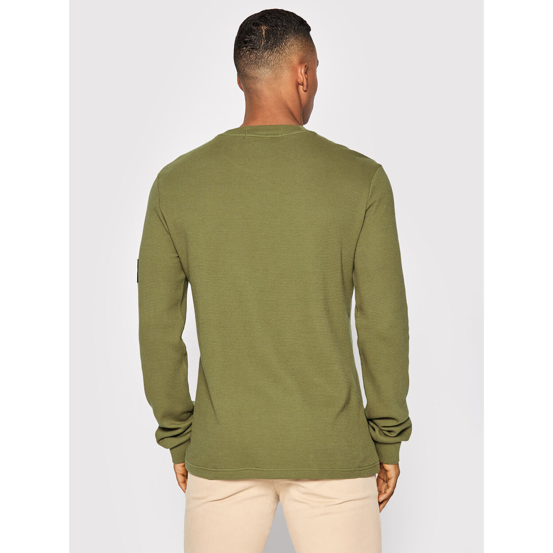 Calvin Klein Jeans Пуловер J30J316610 Зелен Regular Fit - Pepit.bg
