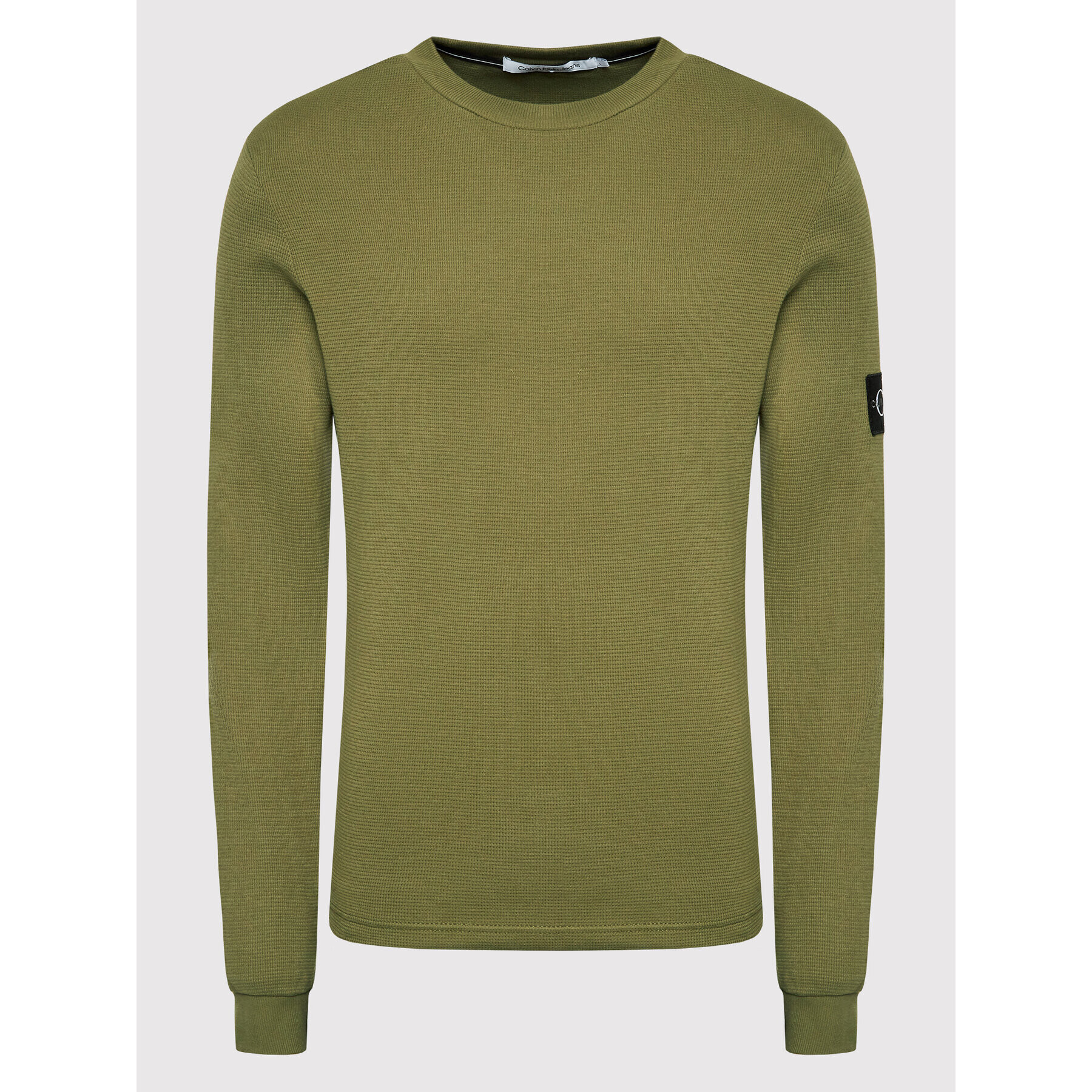 Calvin Klein Jeans Пуловер J30J316610 Зелен Regular Fit - Pepit.bg