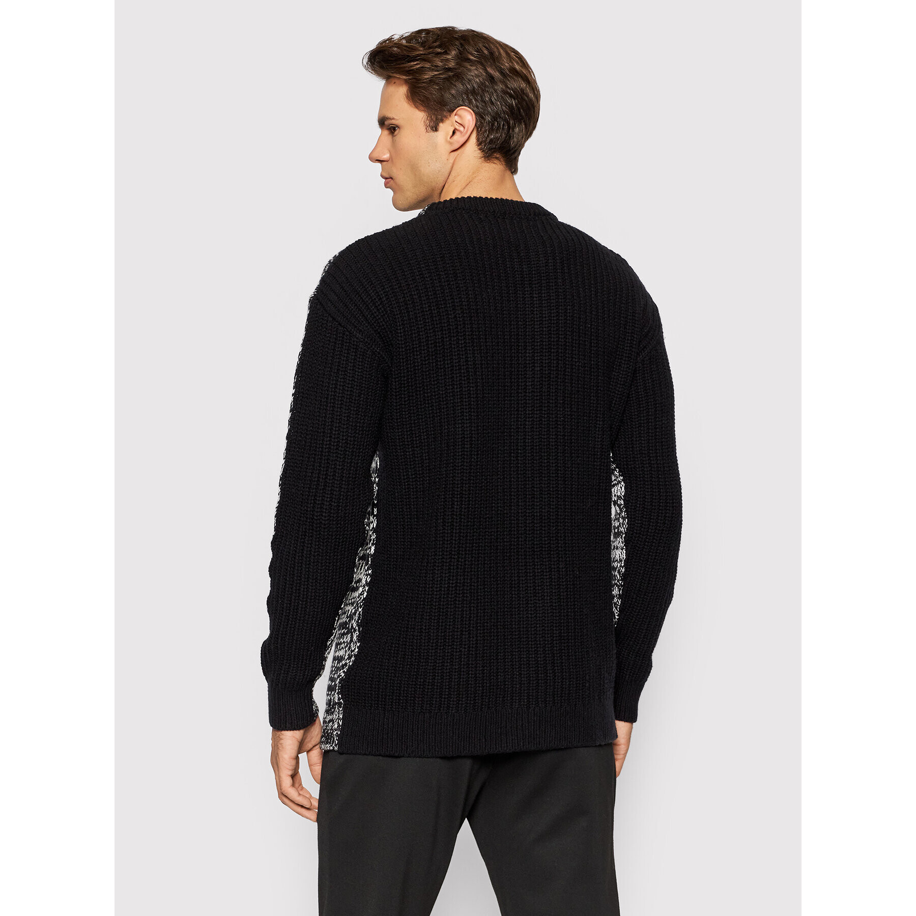 Calvin Klein Jeans Пуловер J30J317119 Черен Regular Fit - Pepit.bg