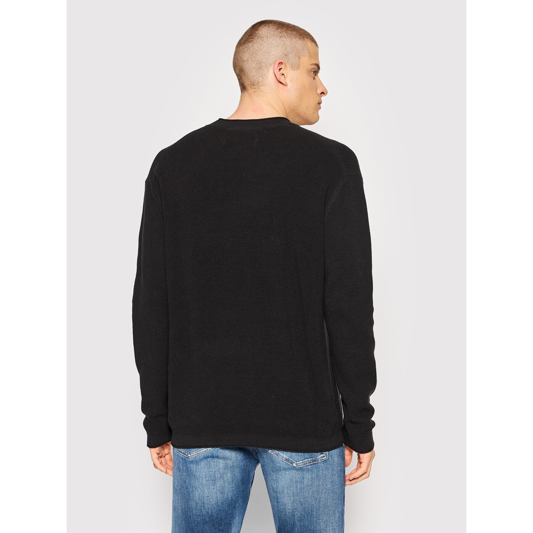 Calvin Klein Jeans Пуловер J30J318184 Черен Regular Fit - Pepit.bg