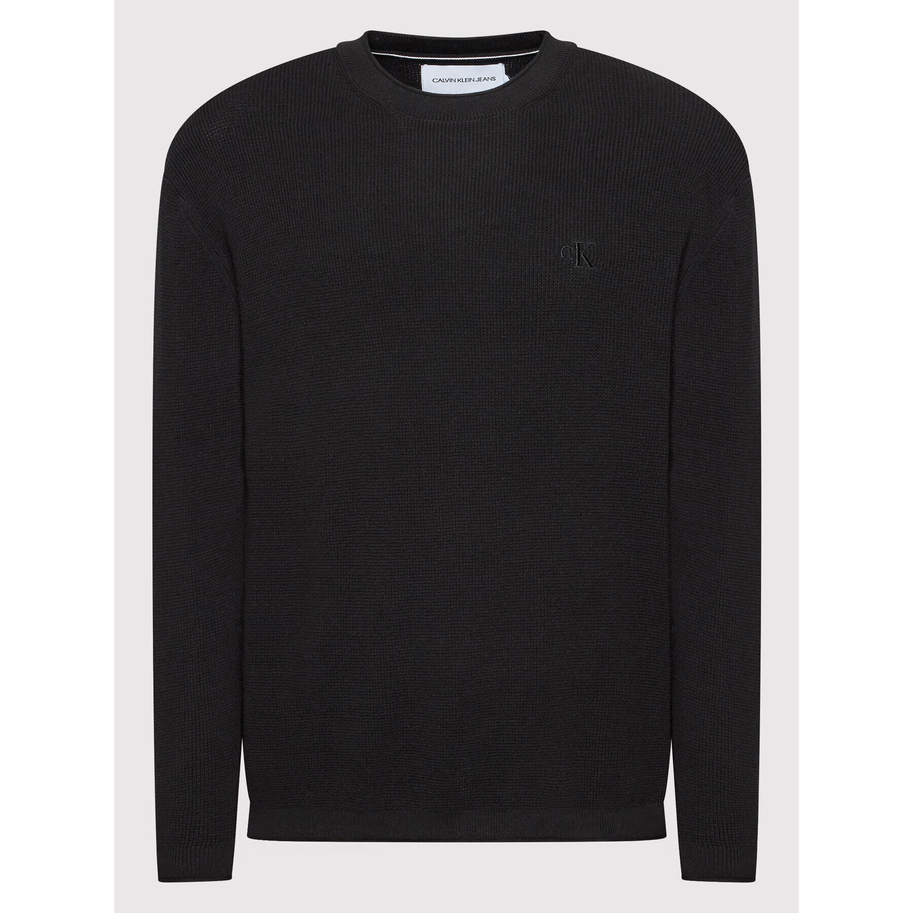 Calvin Klein Jeans Пуловер J30J318184 Черен Regular Fit - Pepit.bg