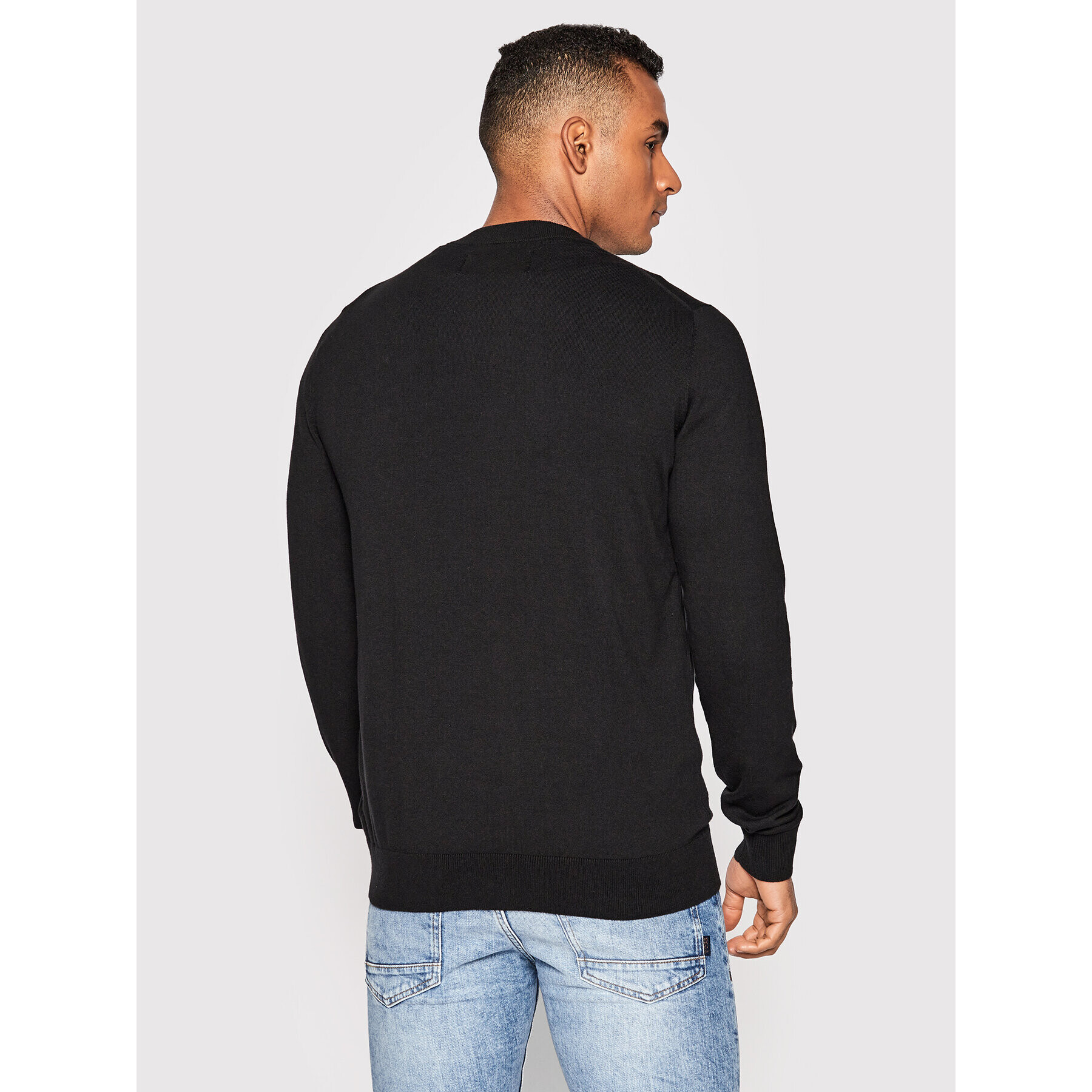 Calvin Klein Jeans Пуловер J30J320618 Черен Regular Fit - Pepit.bg
