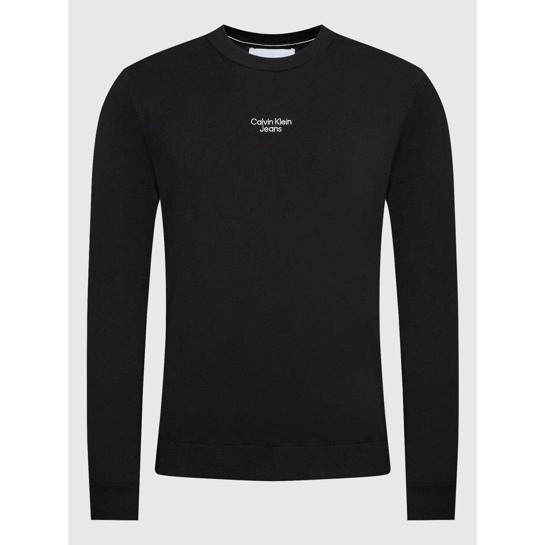 Calvin Klein Jeans Пуловер J30J320618 Черен Regular Fit - Pepit.bg