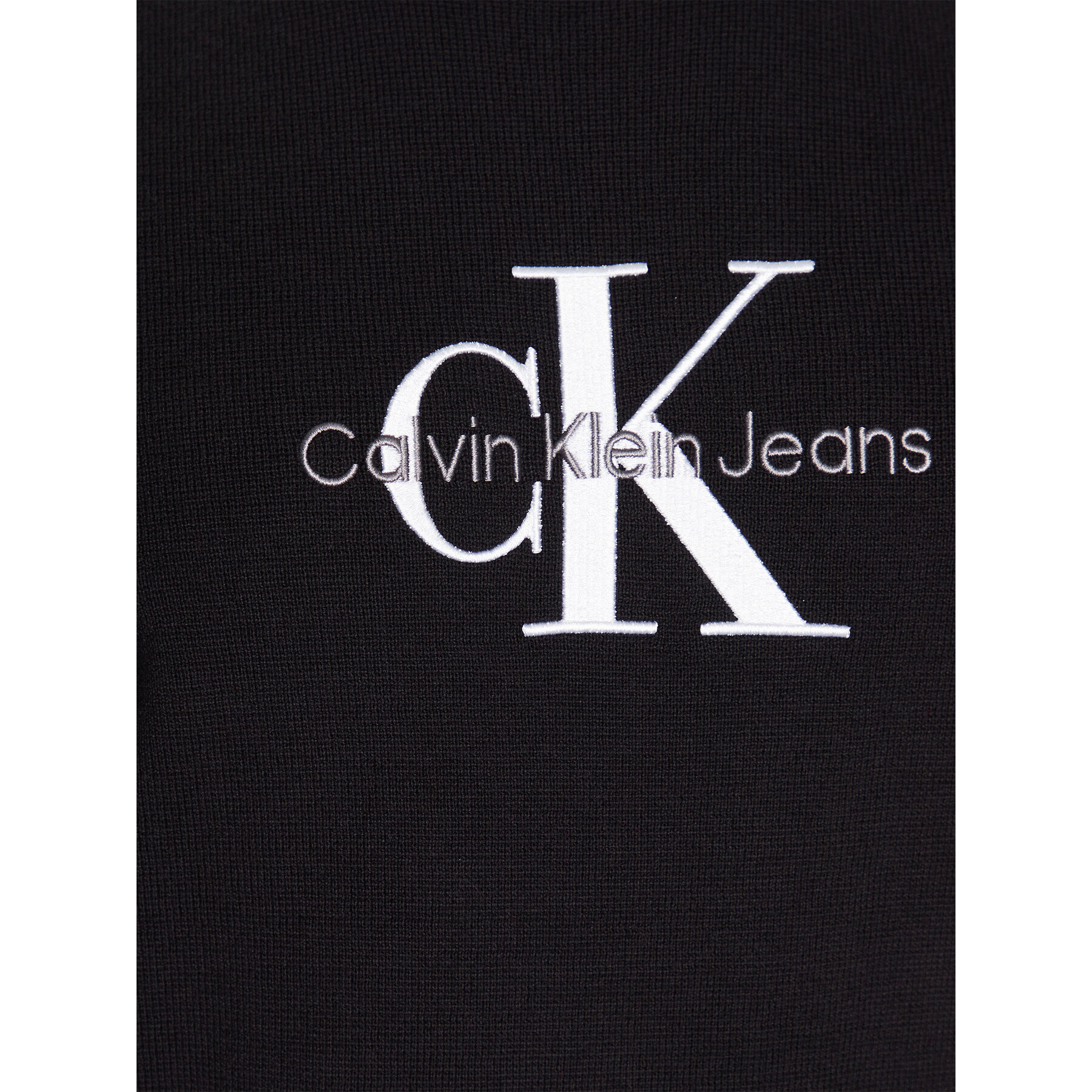 Calvin Klein Jeans Пуловер J30J323295 Черен Regular Fit - Pepit.bg