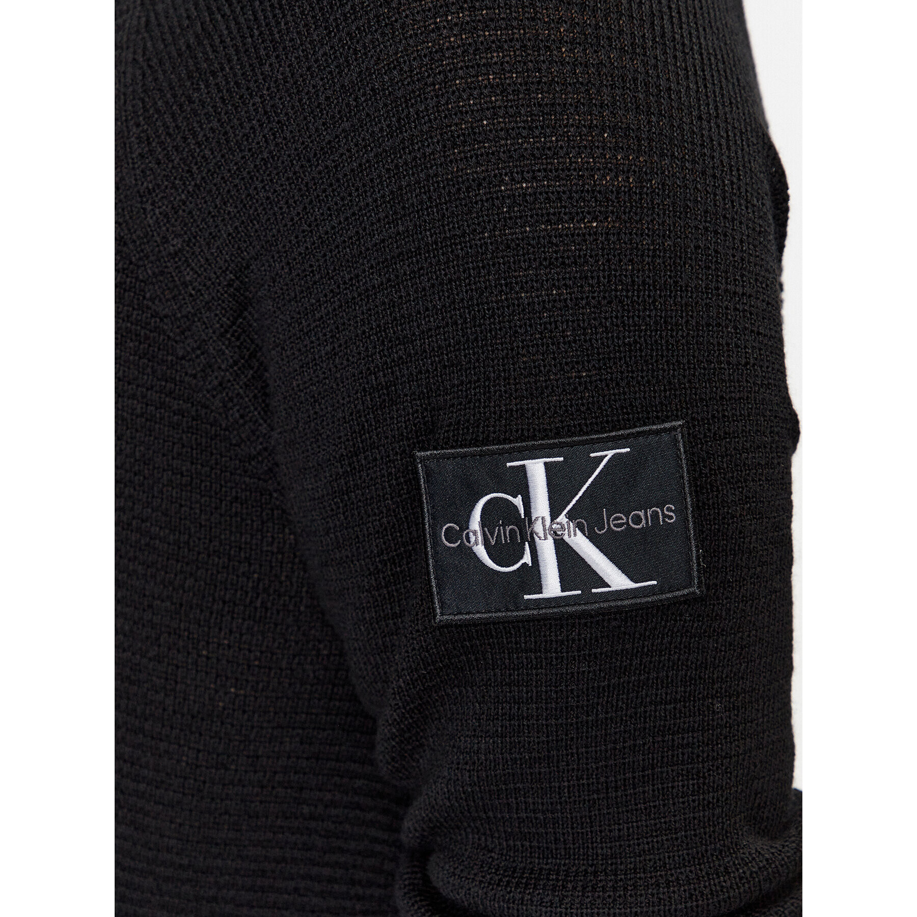 Calvin Klein Jeans Пуловер J30J325092 Черен Regular Fit - Pepit.bg