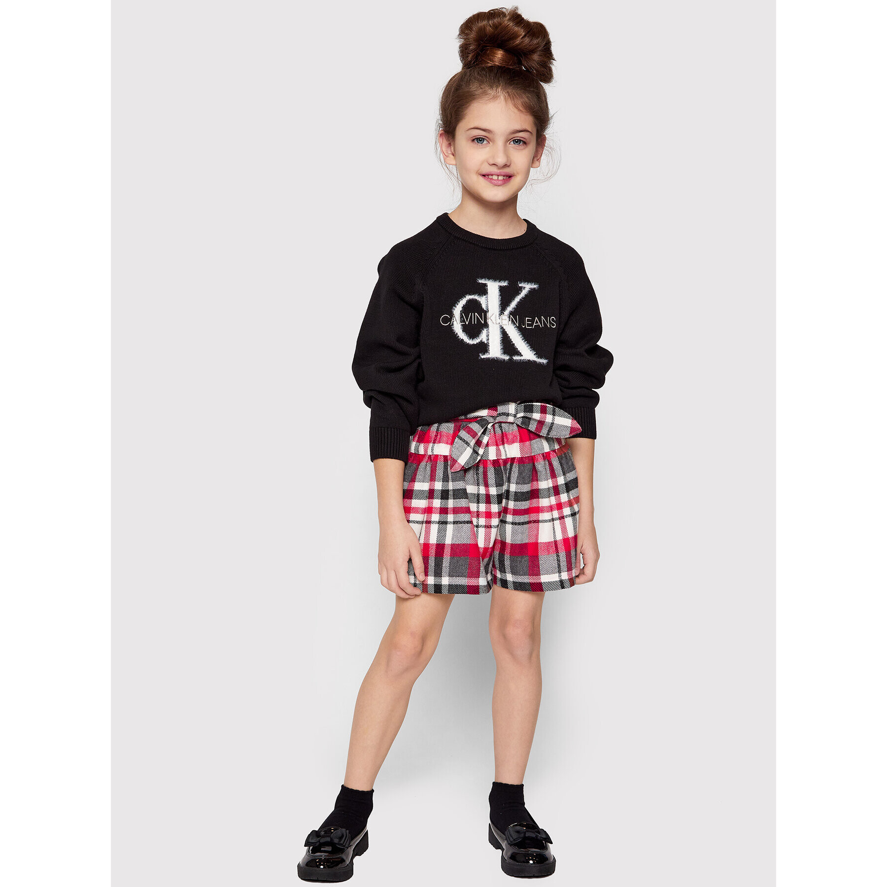 Calvin Klein Jeans Пуловер Monogram Logo IG0IG01149 Черен Regular Fit - Pepit.bg