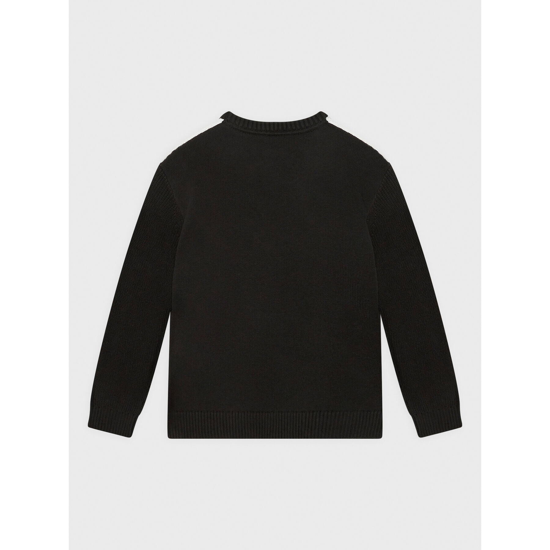 Calvin Klein Jeans Пуловер Piping Stack Logo IB0IB01363 Черен Regular Fit - Pepit.bg