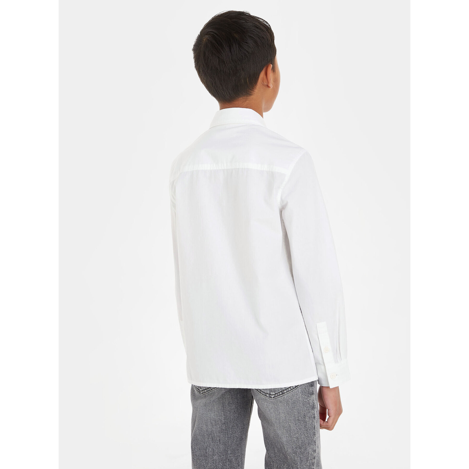 Calvin Klein Jeans Риза Ceremony IB0IB01737 Бял Regular Fit - Pepit.bg