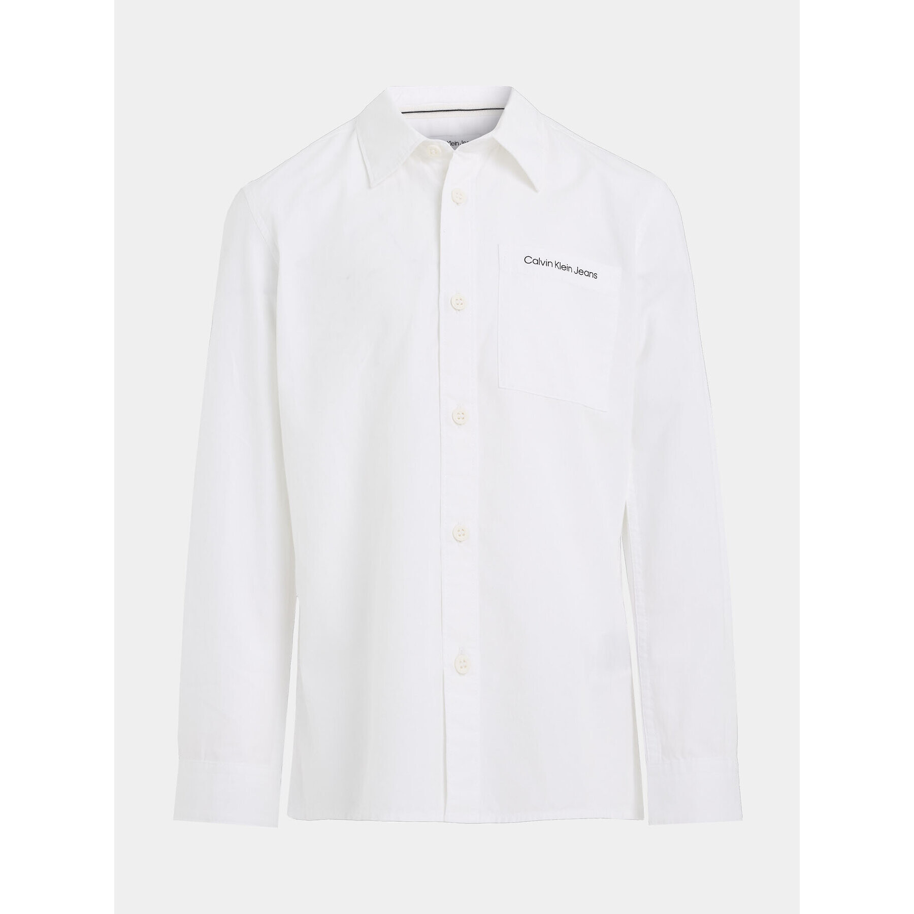 Calvin Klein Jeans Риза Ceremony IB0IB01737 Бял Regular Fit - Pepit.bg
