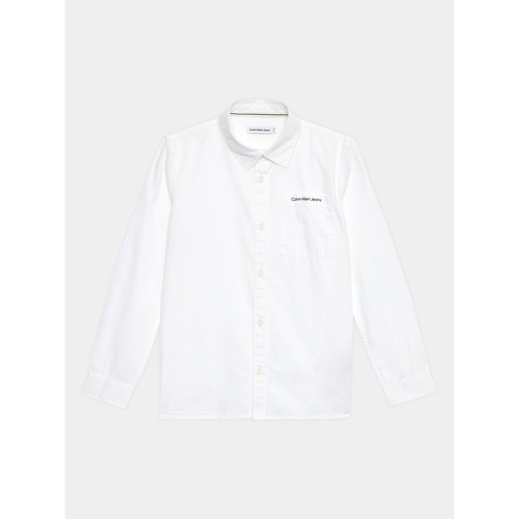 Calvin Klein Jeans Риза Ceremony IB0IB01737 Бял Regular Fit - Pepit.bg