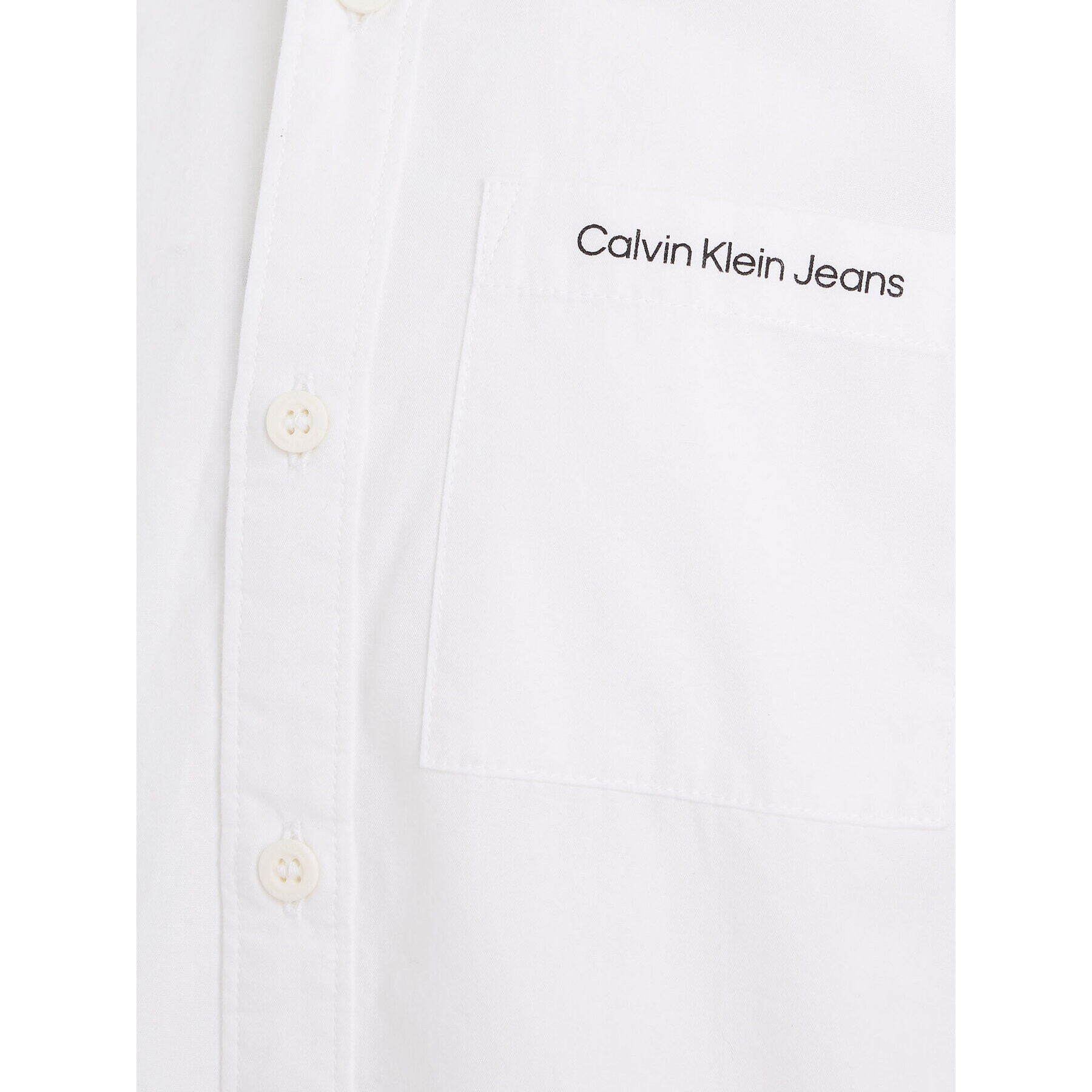 Calvin Klein Jeans Риза Ceremony IB0IB01737 Бял Regular Fit - Pepit.bg