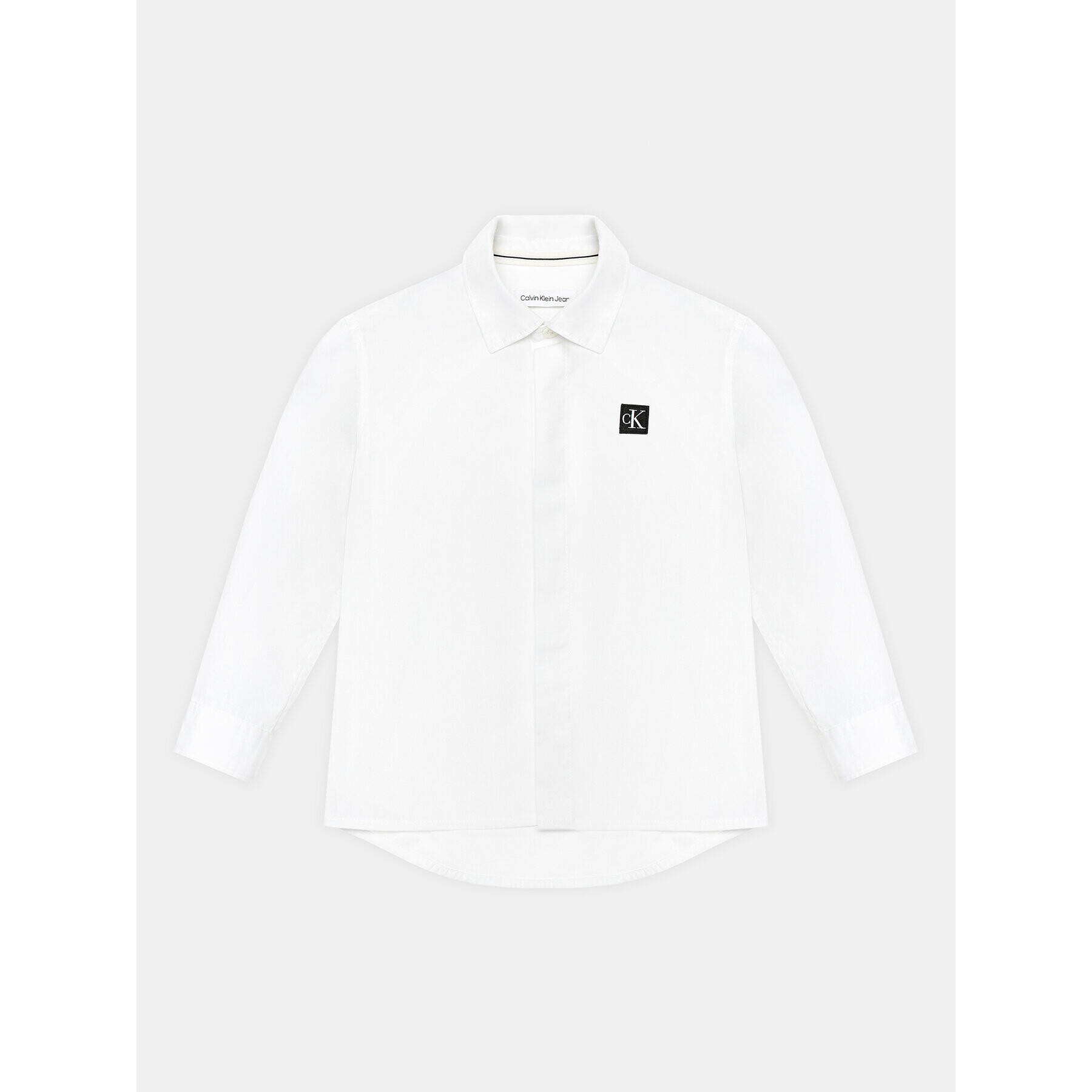 Calvin Klein Jeans Риза Ceremony IB0IB01962 Бял Regular Fit - Pepit.bg
