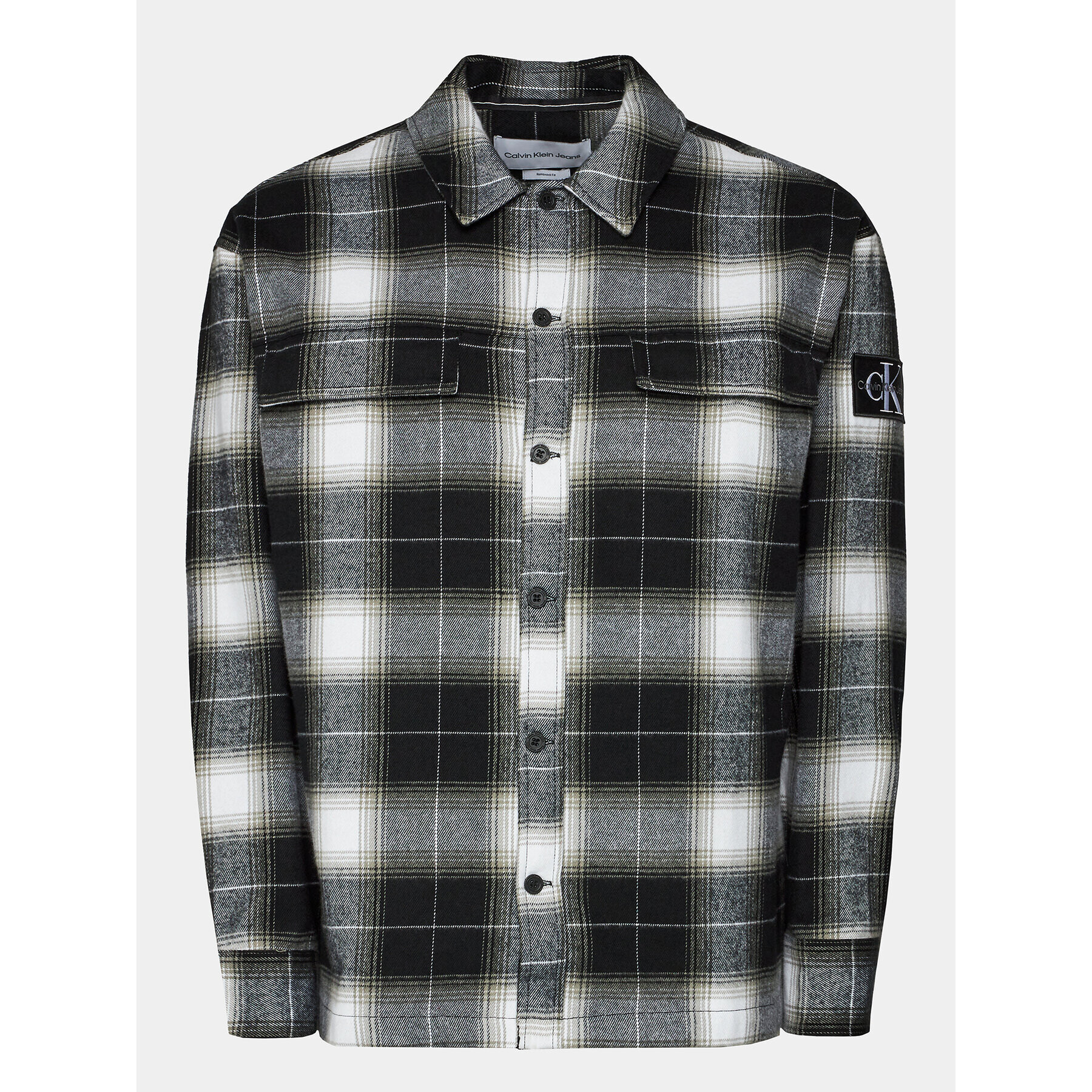 Calvin Klein Jeans Риза Check Shirt J30J324611 Черен Regular Fit - Pepit.bg