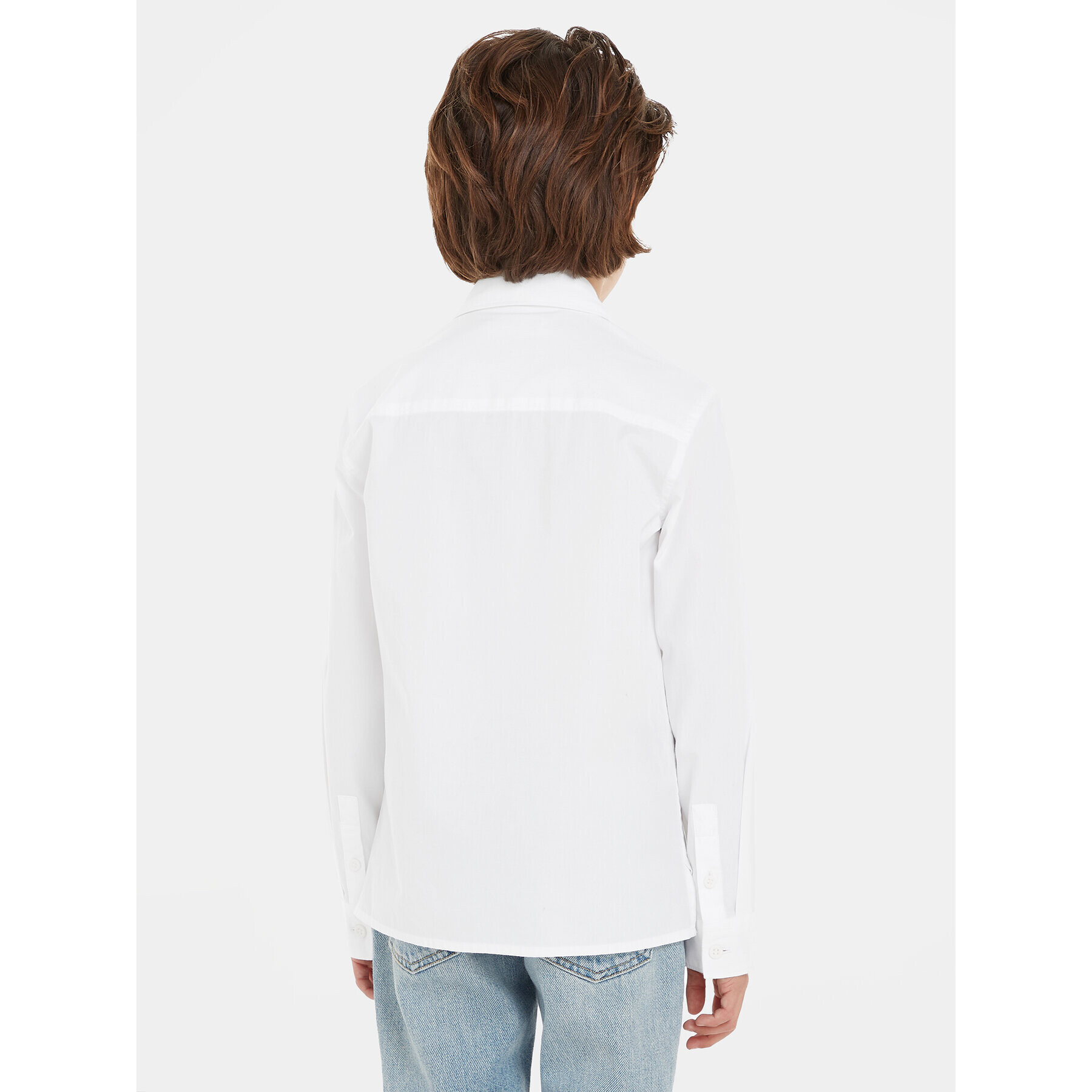 Calvin Klein Jeans Риза IB0IB01826 Бял Regular Fit - Pepit.bg