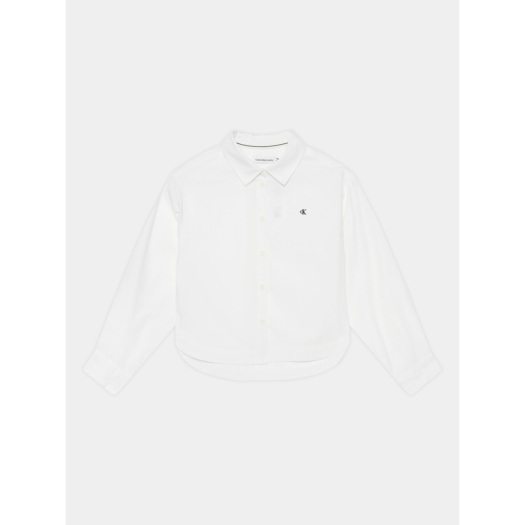 Calvin Klein Jeans Риза IG0IG02331 Бял Oversize - Pepit.bg