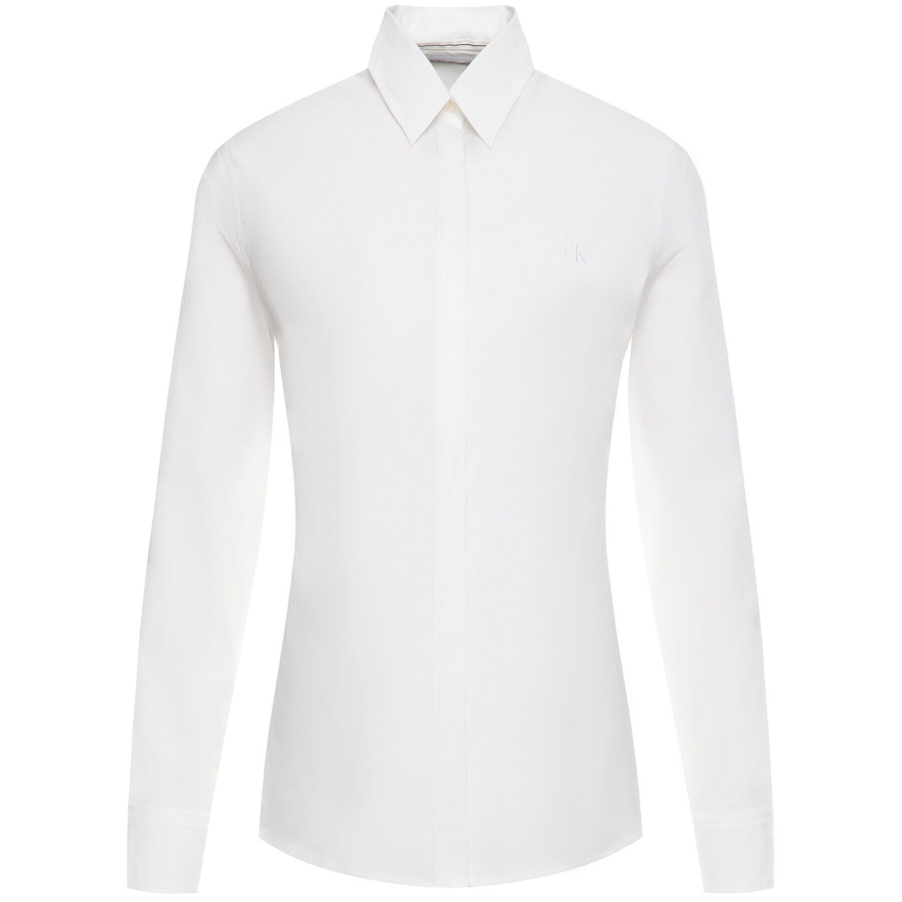 Calvin Klein Jeans Риза J20J212885 Бял Regular Fit - Pepit.bg