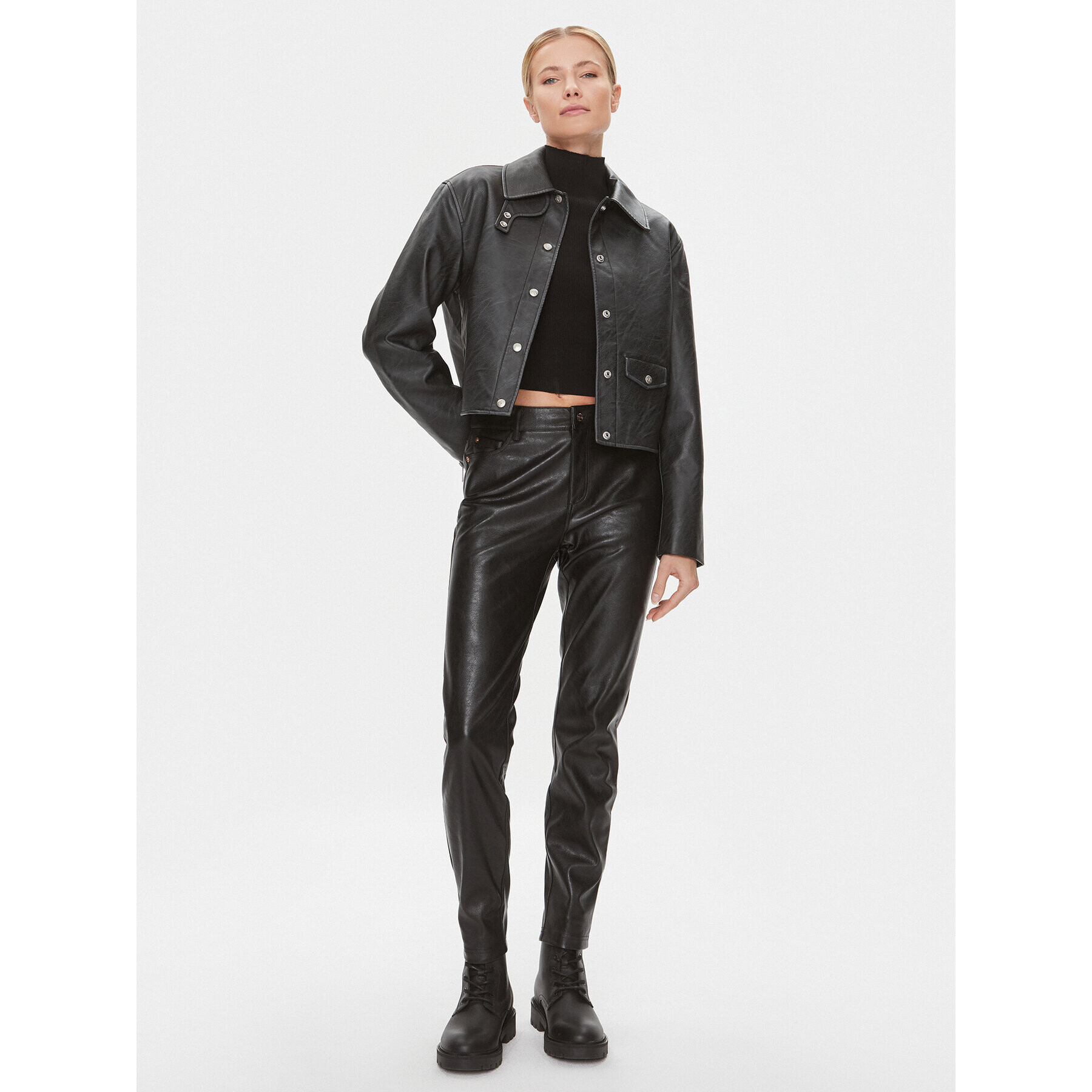 Calvin Klein Jeans Риза J20J222553 Черен Relaxed Fit - Pepit.bg