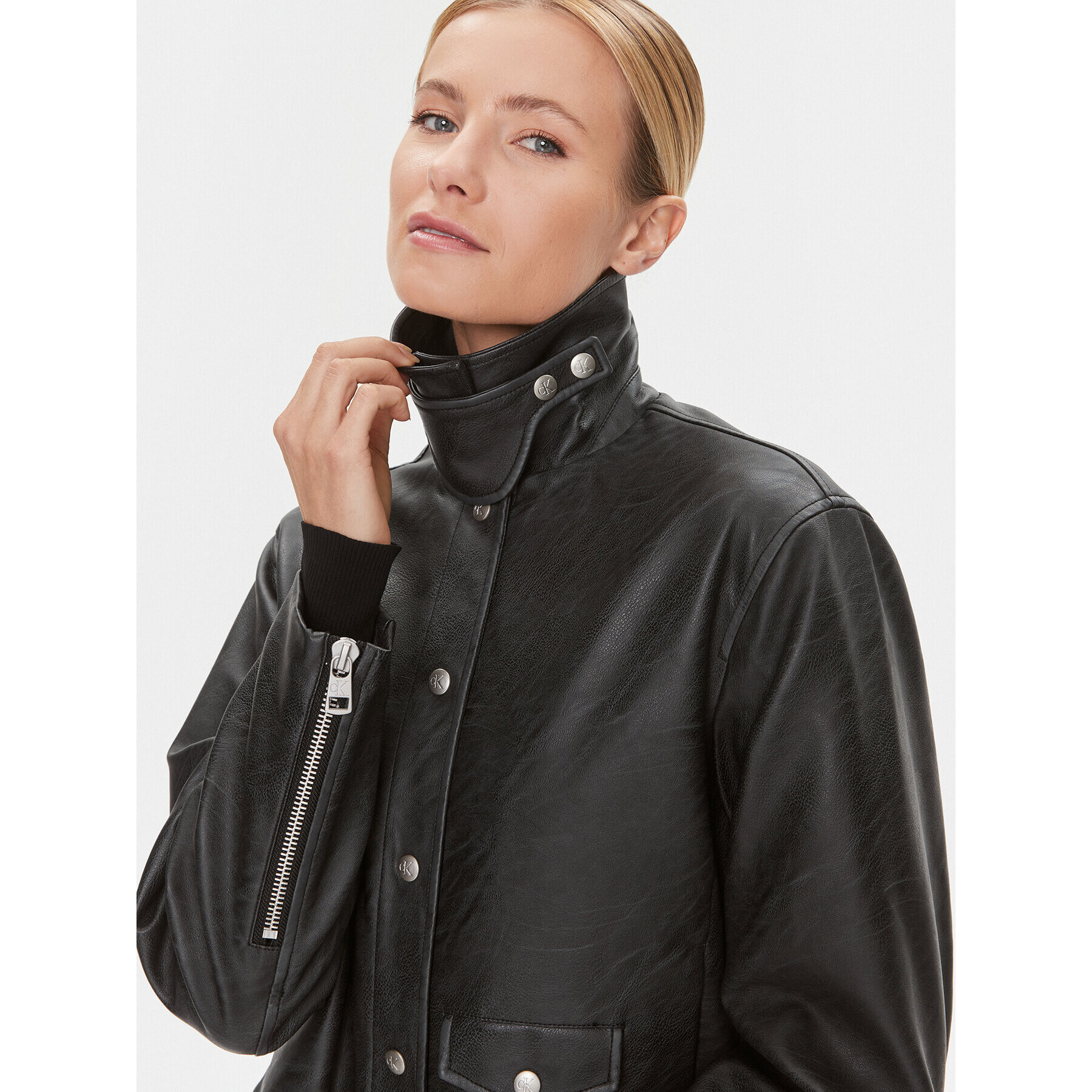 Calvin Klein Jeans Риза J20J222553 Черен Relaxed Fit - Pepit.bg
