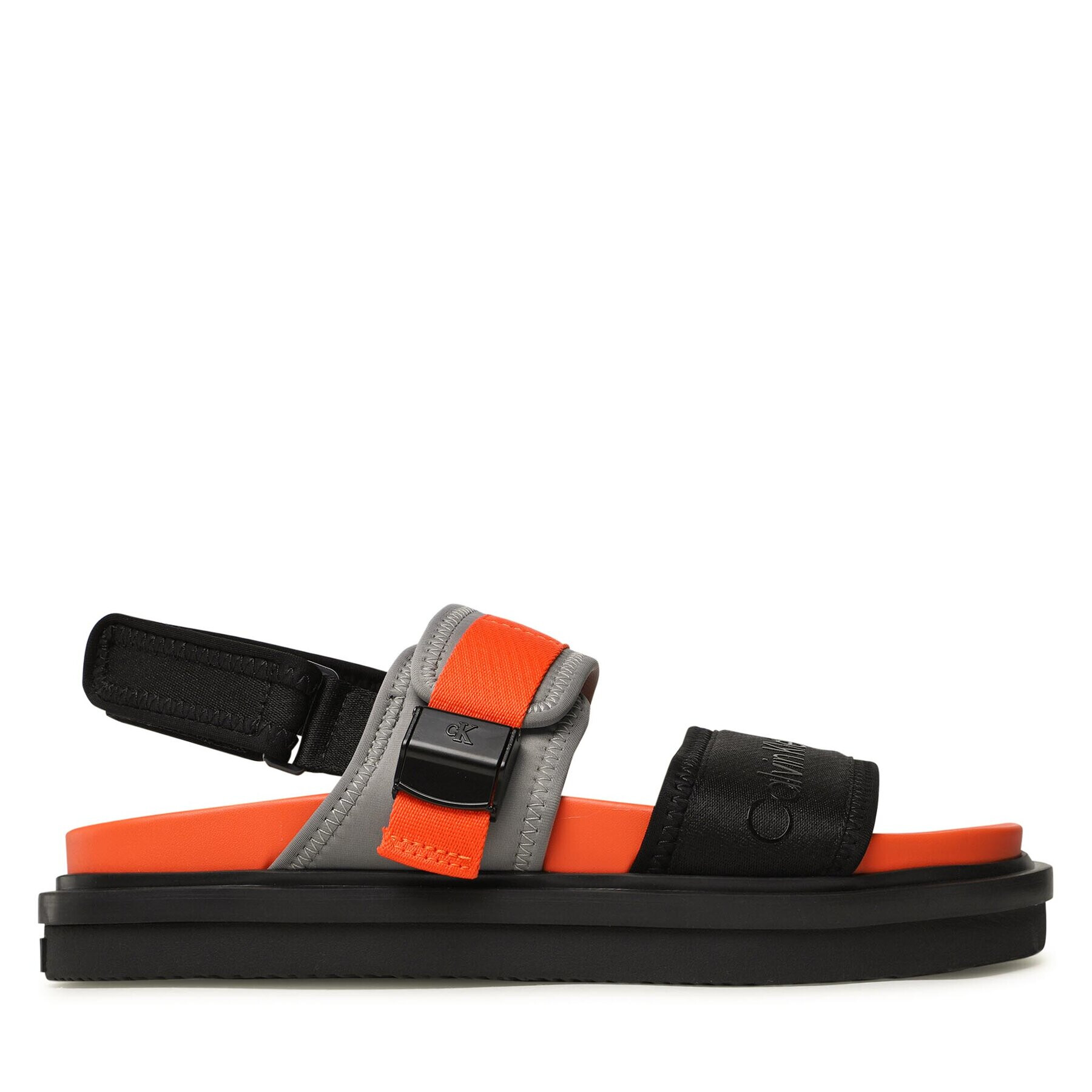 Calvin Klein Jeans Сандали Doublebar Hardware YM0YM00643 Черен - Pepit.bg