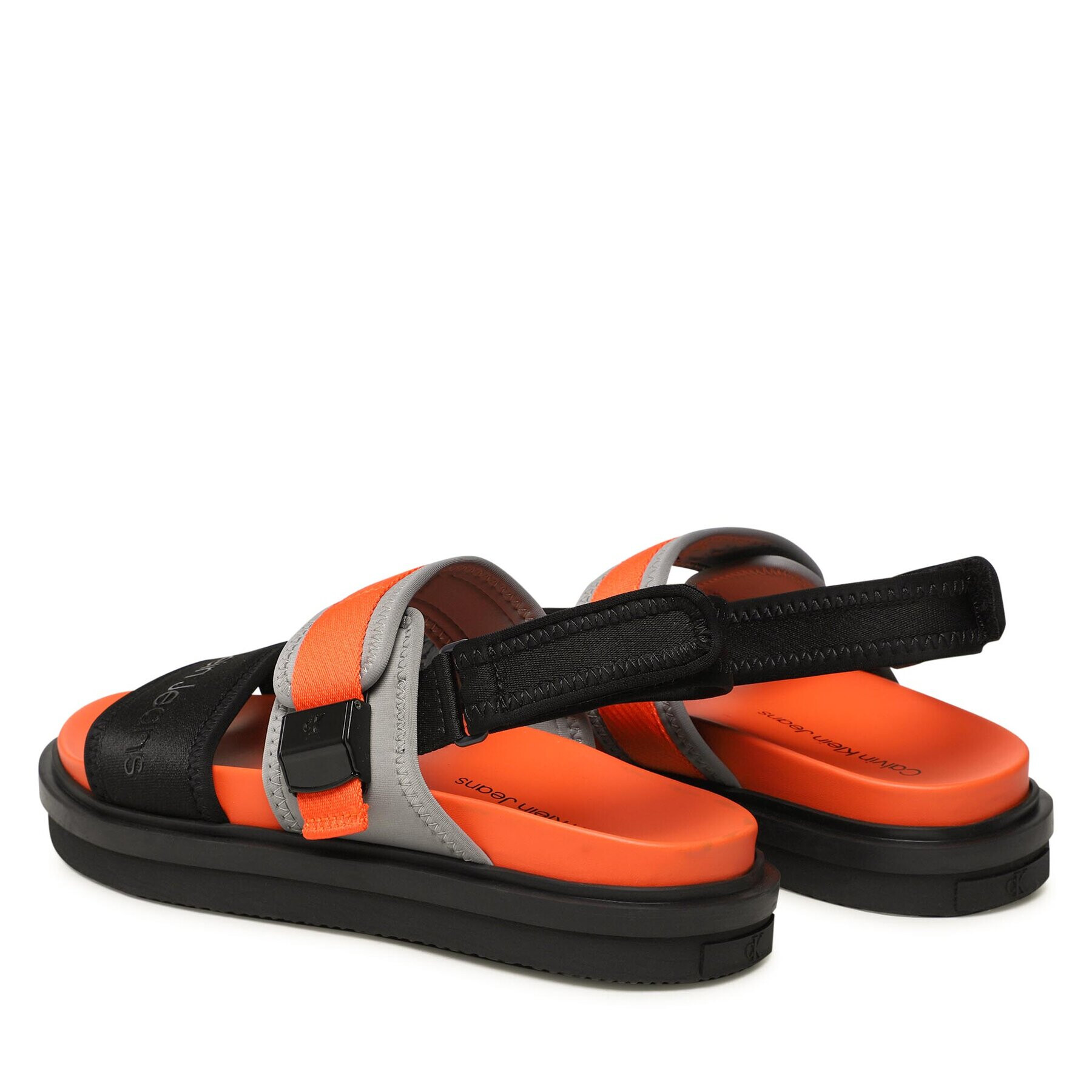 Calvin Klein Jeans Сандали Doublebar Hardware YM0YM00643 Черен - Pepit.bg