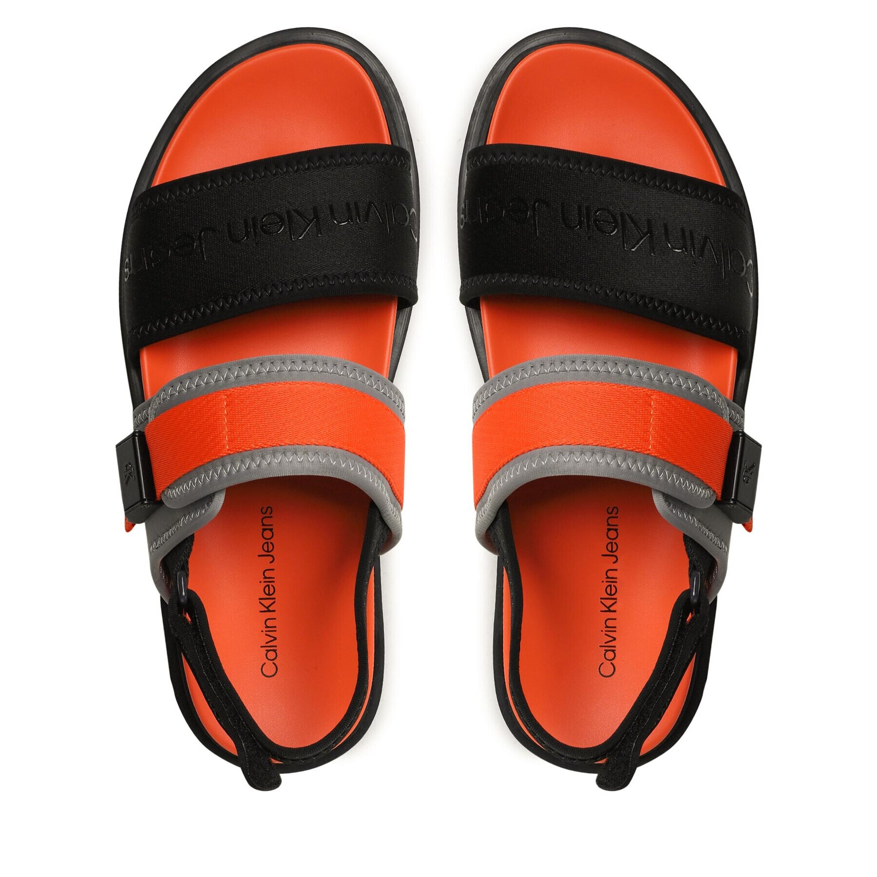 Calvin Klein Jeans Сандали Doublebar Hardware YM0YM00643 Черен - Pepit.bg