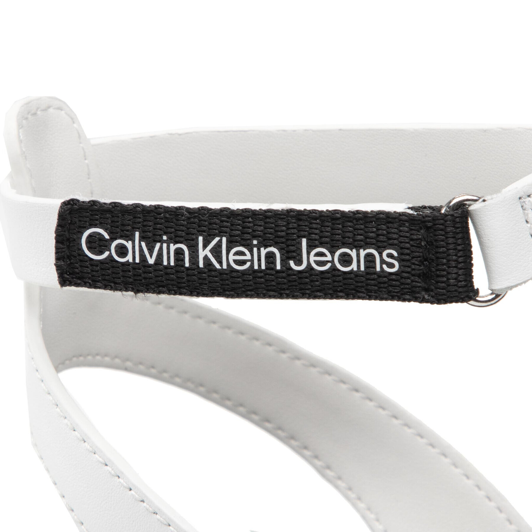 Calvin Klein Jeans Сандали Flat Sandal Toe YW0YW00545 Бял - Pepit.bg