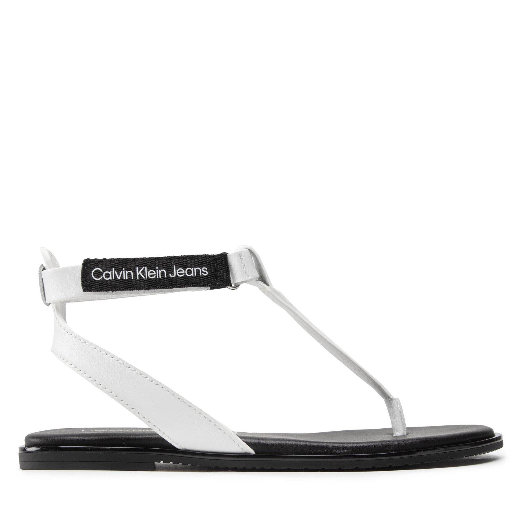 Calvin Klein Jeans Сандали Flat Sandal Toe YW0YW00545 Бял - Pepit.bg