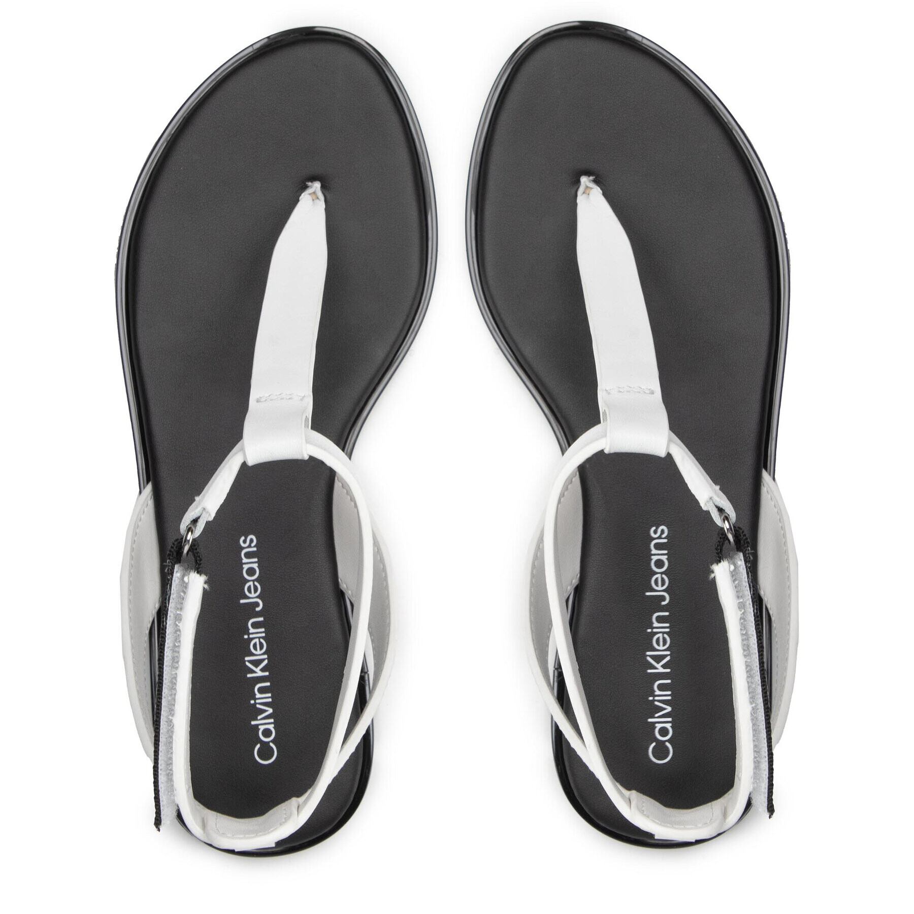 Calvin Klein Jeans Сандали Flat Sandal Toe YW0YW00545 Бял - Pepit.bg