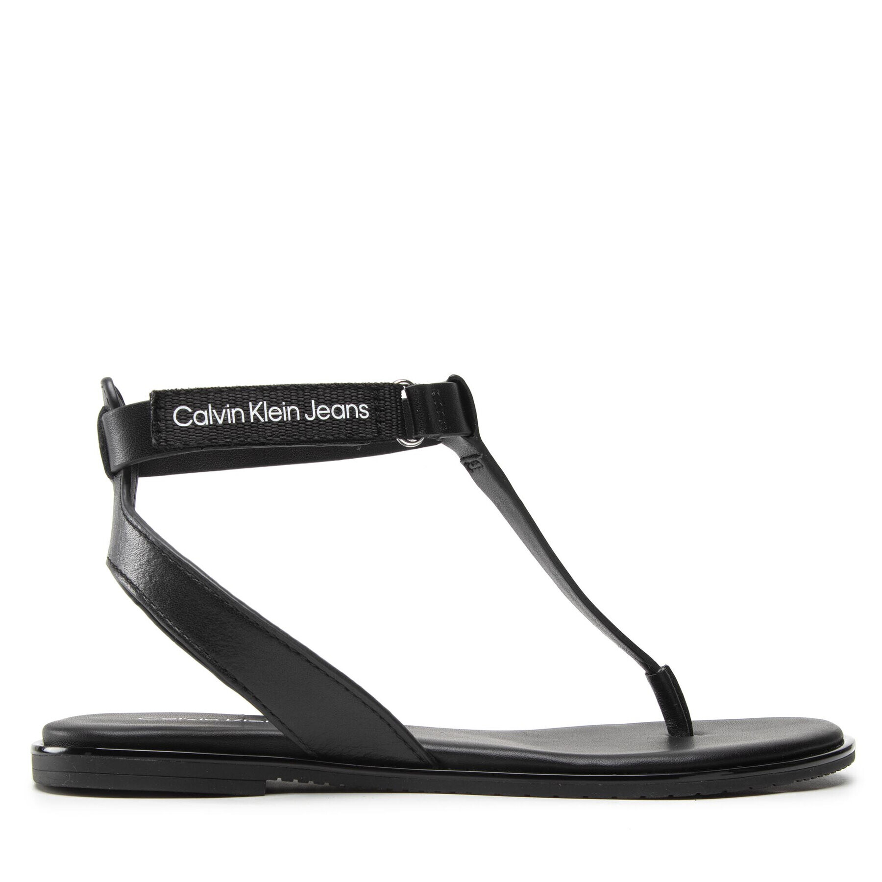 Calvin Klein Jeans Сандали Flat Sandal Toe YW0YW00545 Черен - Pepit.bg