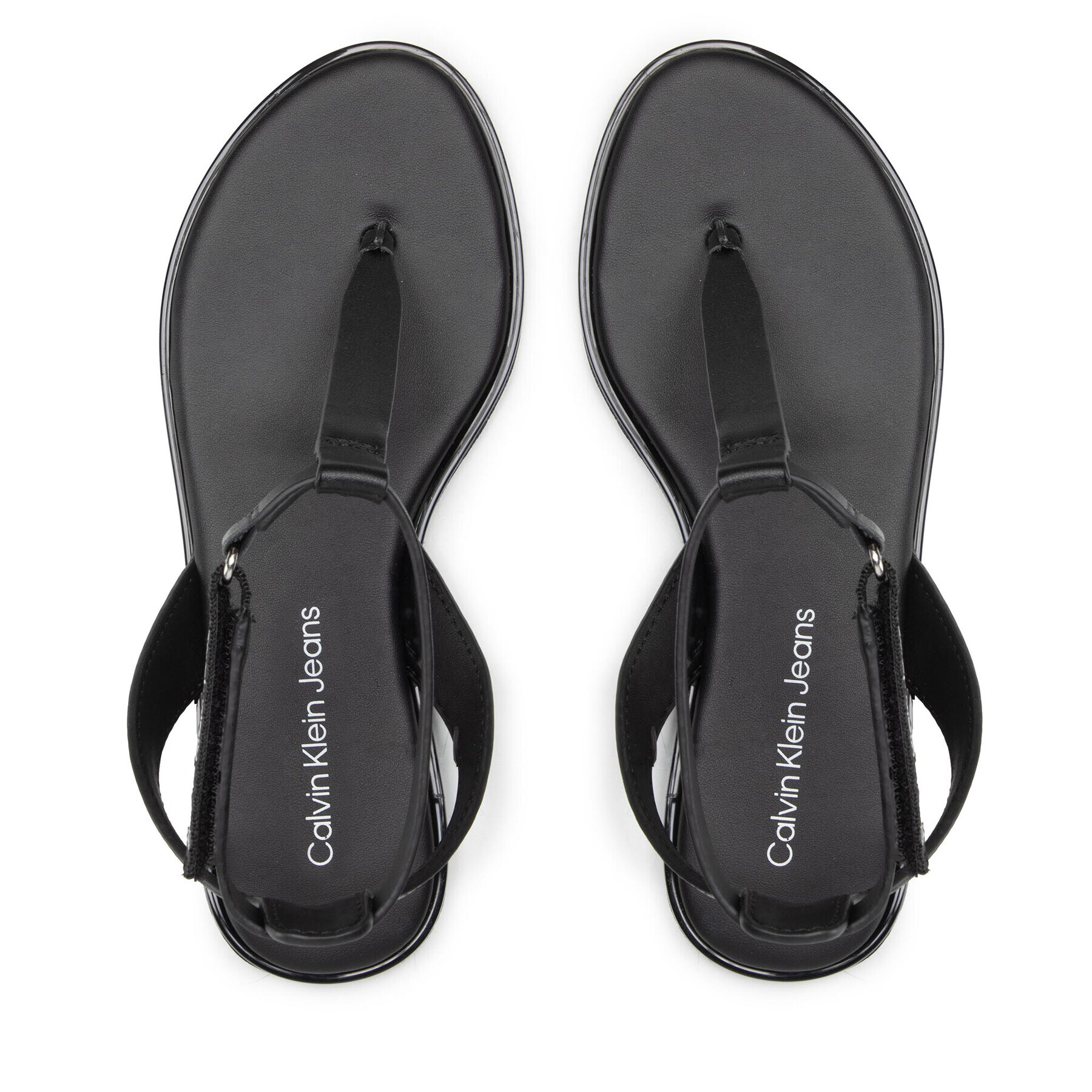 Calvin Klein Jeans Сандали Flat Sandal Toe YW0YW00545 Черен - Pepit.bg