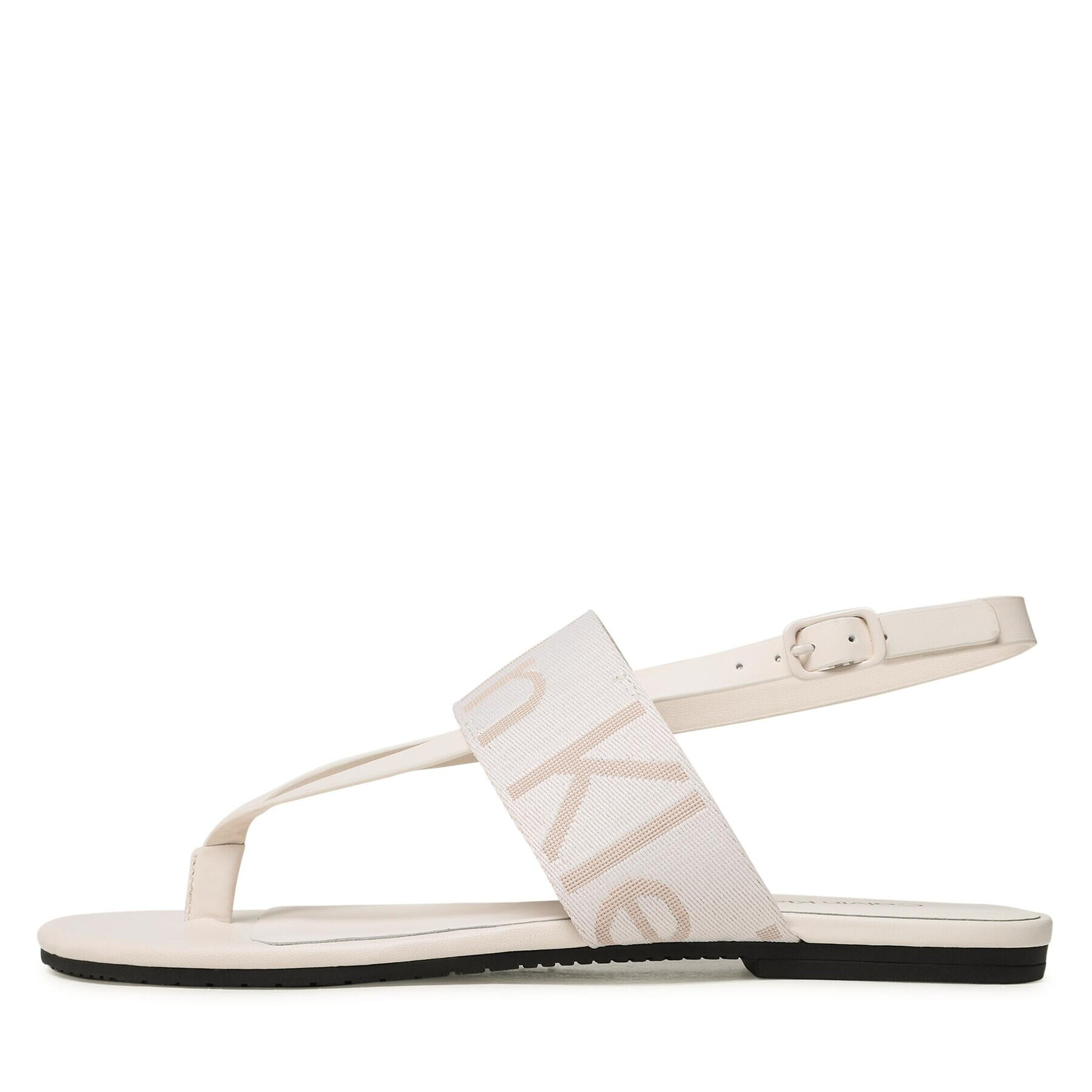 Calvin Klein Jeans Сандали Flat Sandal Toepost Webbing YW0YW00956 Бял - Pepit.bg