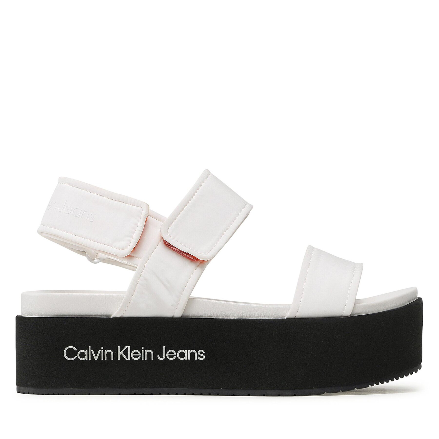 Calvin Klein Jeans Сандали Flatform Sandal Softny YW0YW00965 Бял - Pepit.bg