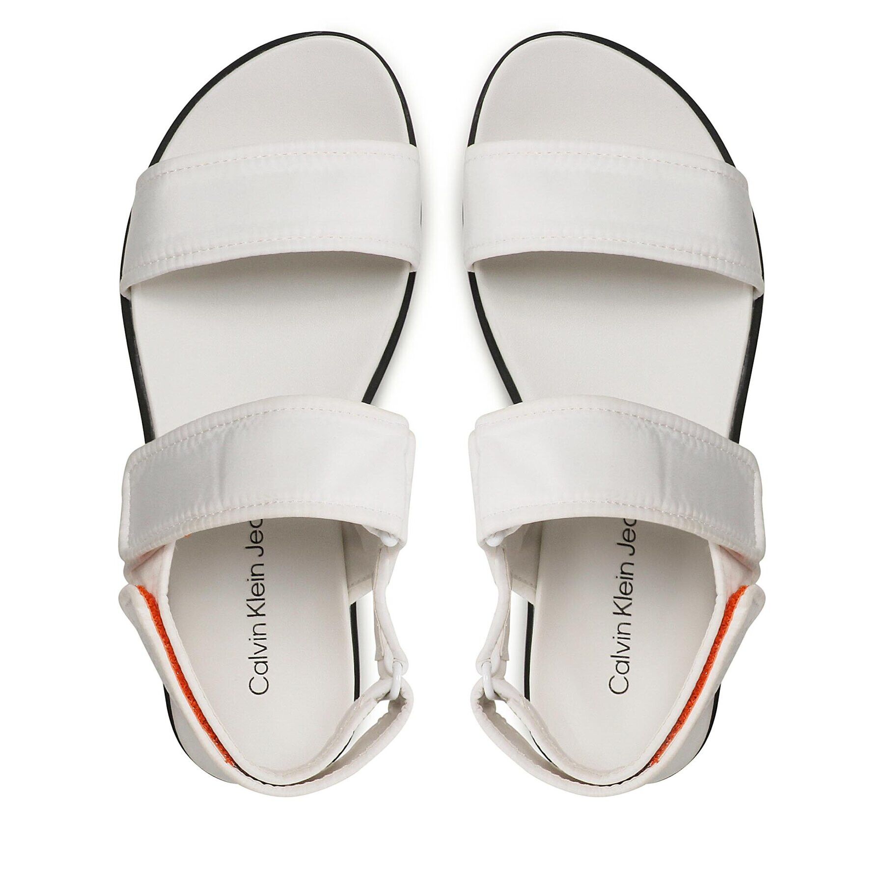 Calvin Klein Jeans Сандали Flatform Sandal Softny YW0YW00965 Бял - Pepit.bg