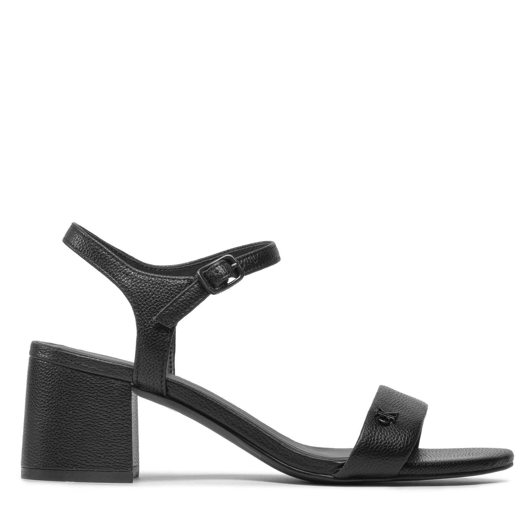 Calvin Klein Jeans Сандали Heel Sandal Strap Lth YW0YW00554 Черен - Pepit.bg