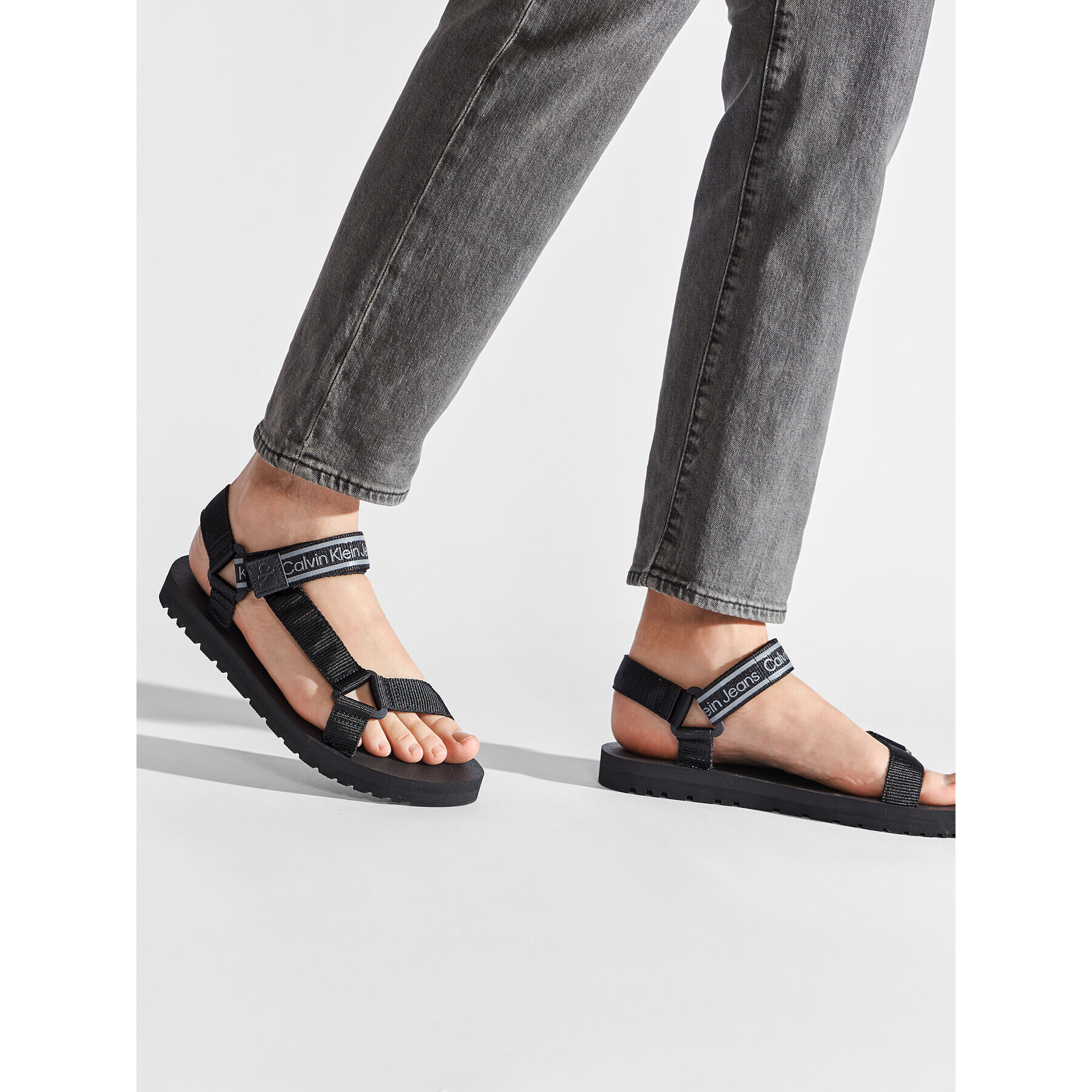 Calvin Klein Jeans Сандали Prefresato Sandal 1 YM0YM00352 Черен - Pepit.bg