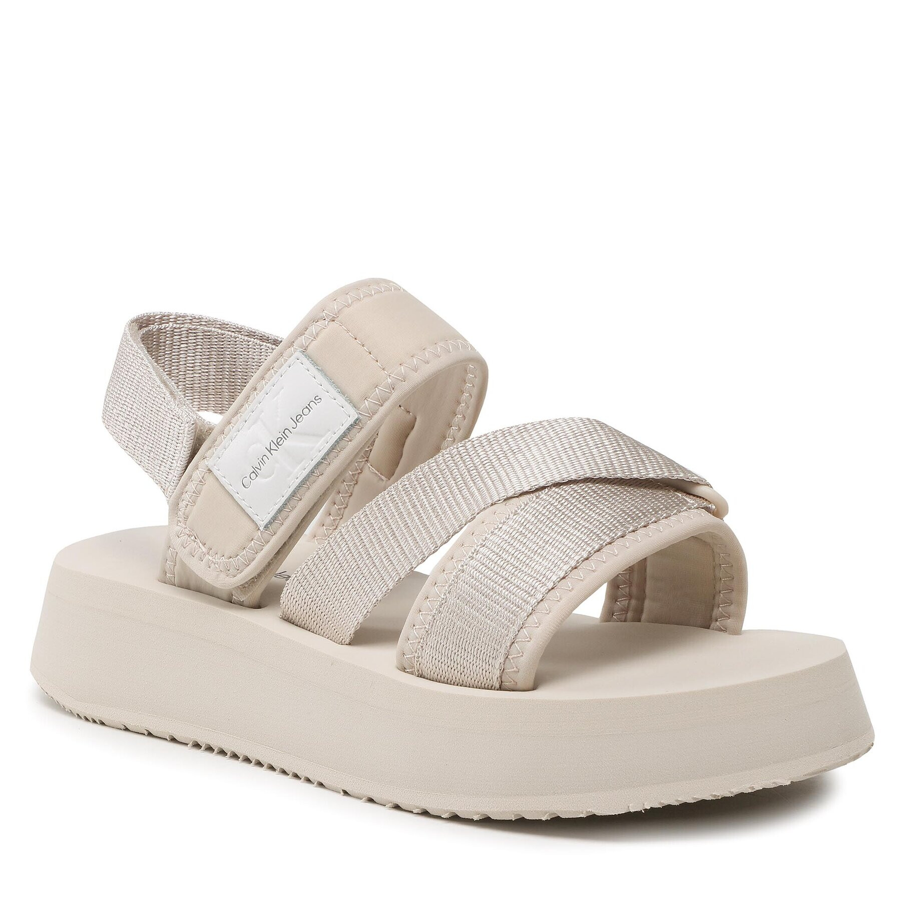 Calvin Klein Jeans Сандали Prefresato Sandal Bagde YW0YW00967 Бежов - Pepit.bg