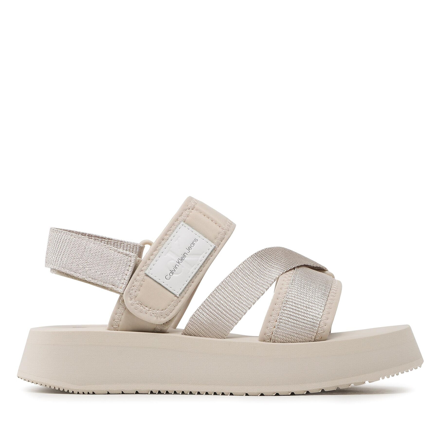 Calvin Klein Jeans Сандали Prefresato Sandal Bagde YW0YW00967 Бежов - Pepit.bg