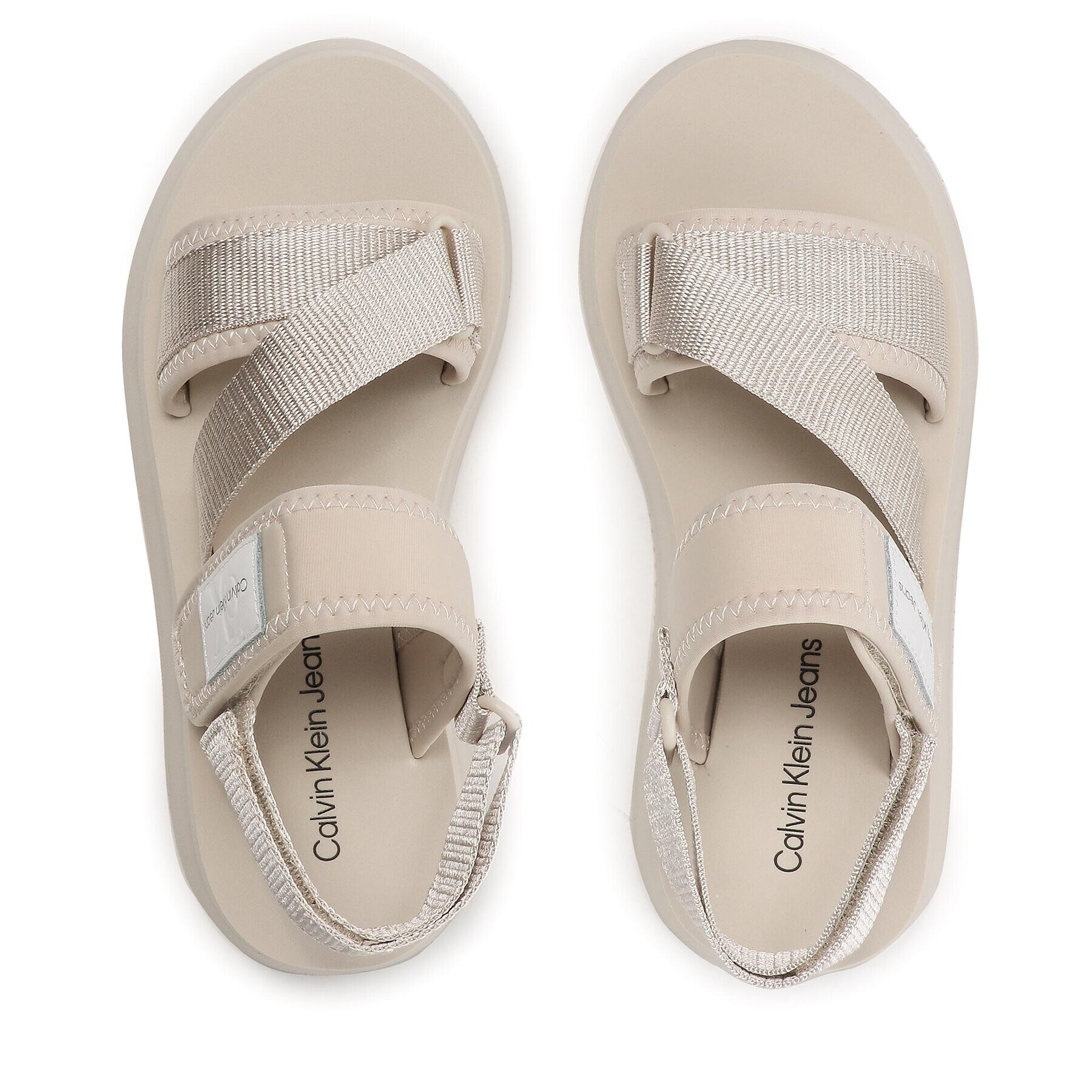 Calvin Klein Jeans Сандали Prefresato Sandal Bagde YW0YW00967 Бежов - Pepit.bg