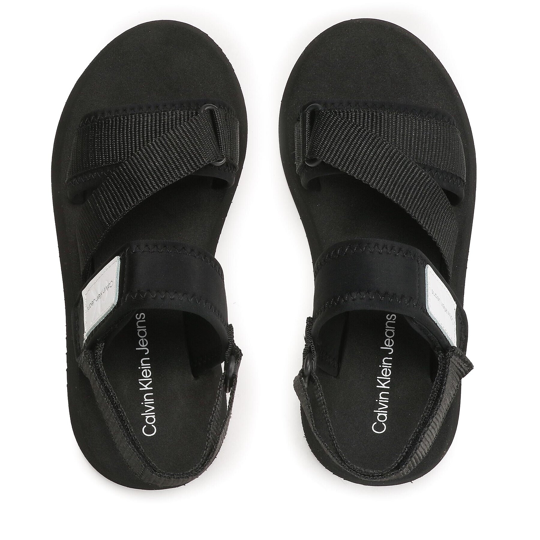 Calvin Klein Jeans Сандали Prefresato Sandal Bagde YW0YW00967 Черен - Pepit.bg