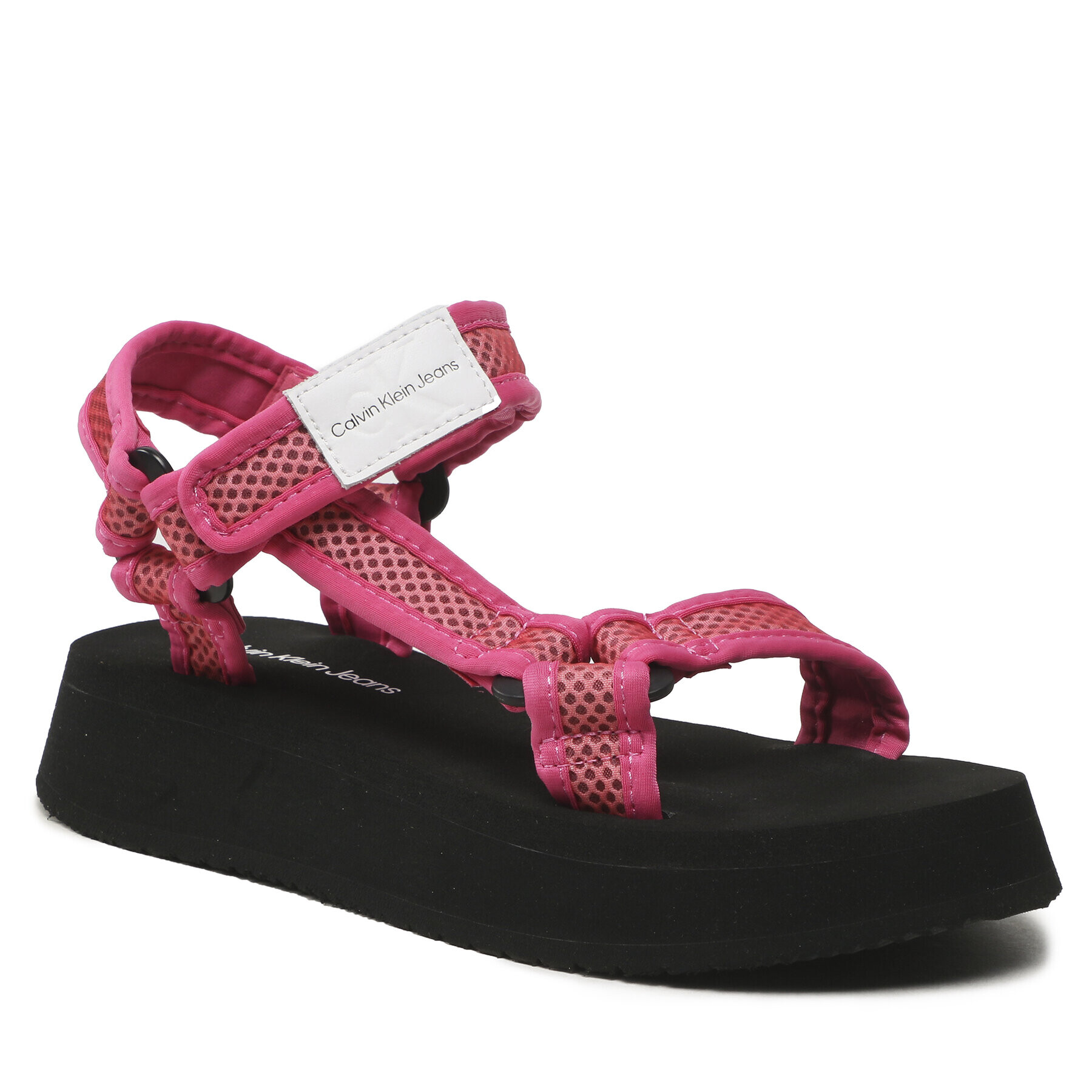 Calvin Klein Jeans Сандали Prefresato Sandal Webbing Mesh YW0YW00969 Розов - Pepit.bg