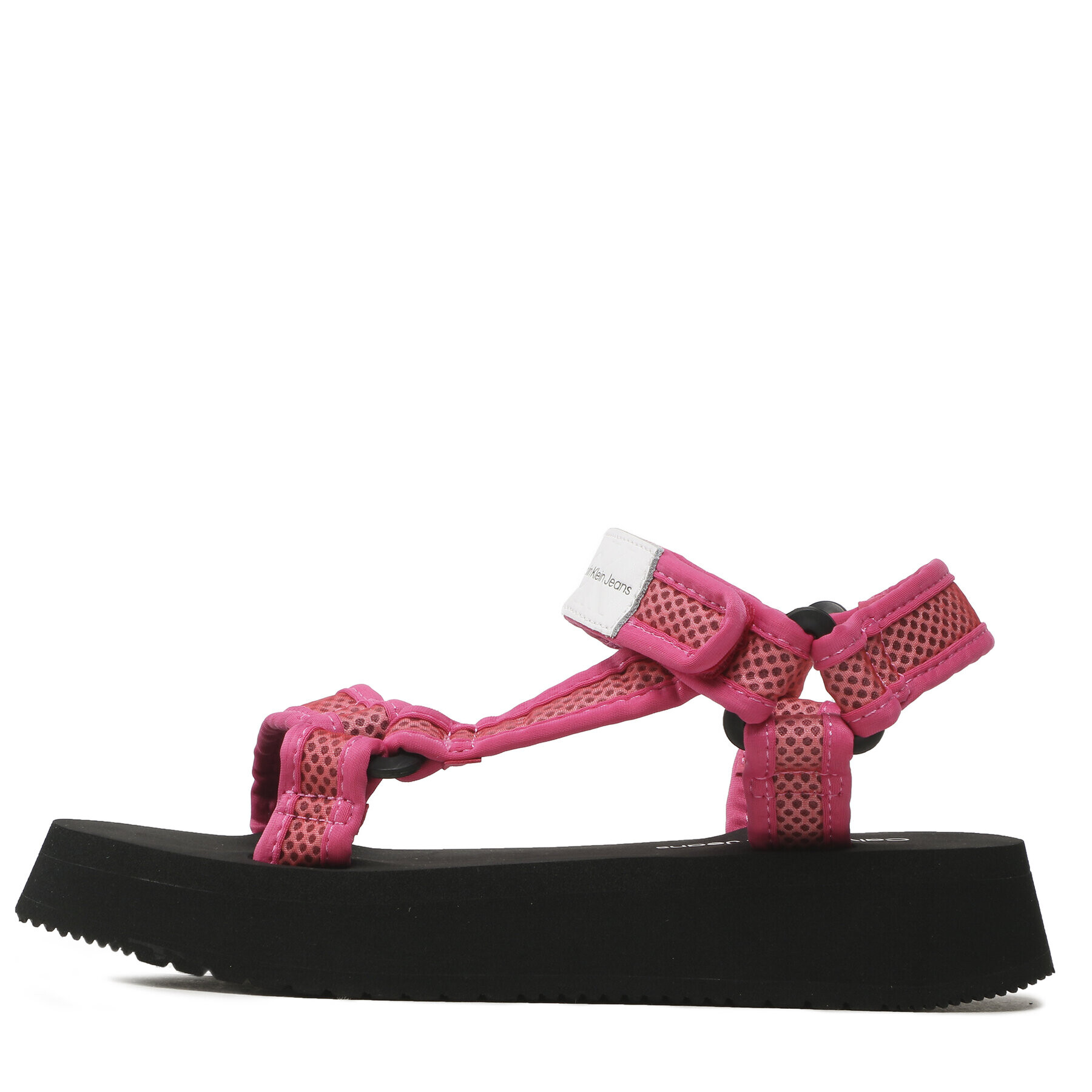 Calvin Klein Jeans Сандали Prefresato Sandal Webbing Mesh YW0YW00969 Розов - Pepit.bg