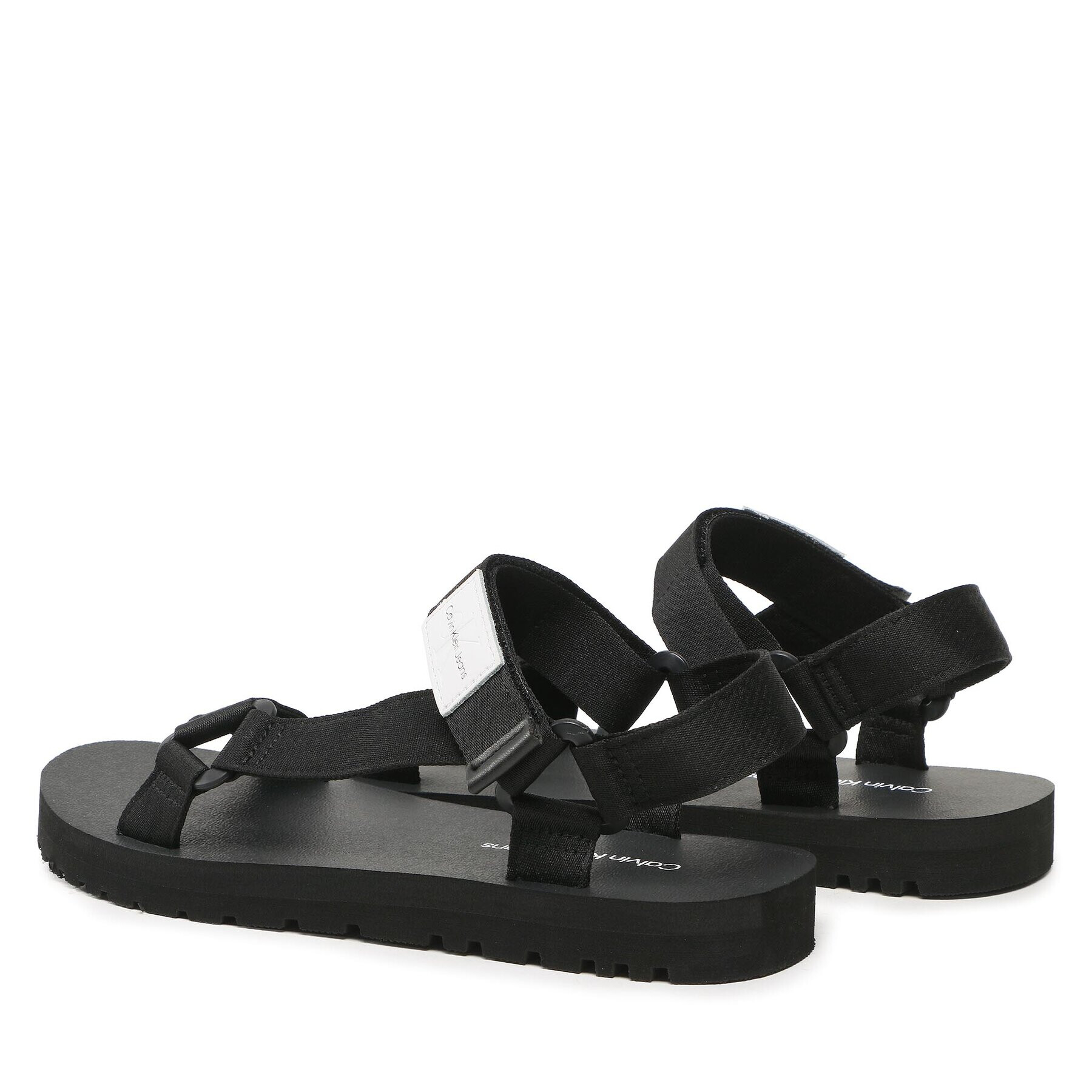 Calvin Klein Jeans Сандали Prefresato Webbing Strap Badge YM0YM00639 Черен - Pepit.bg