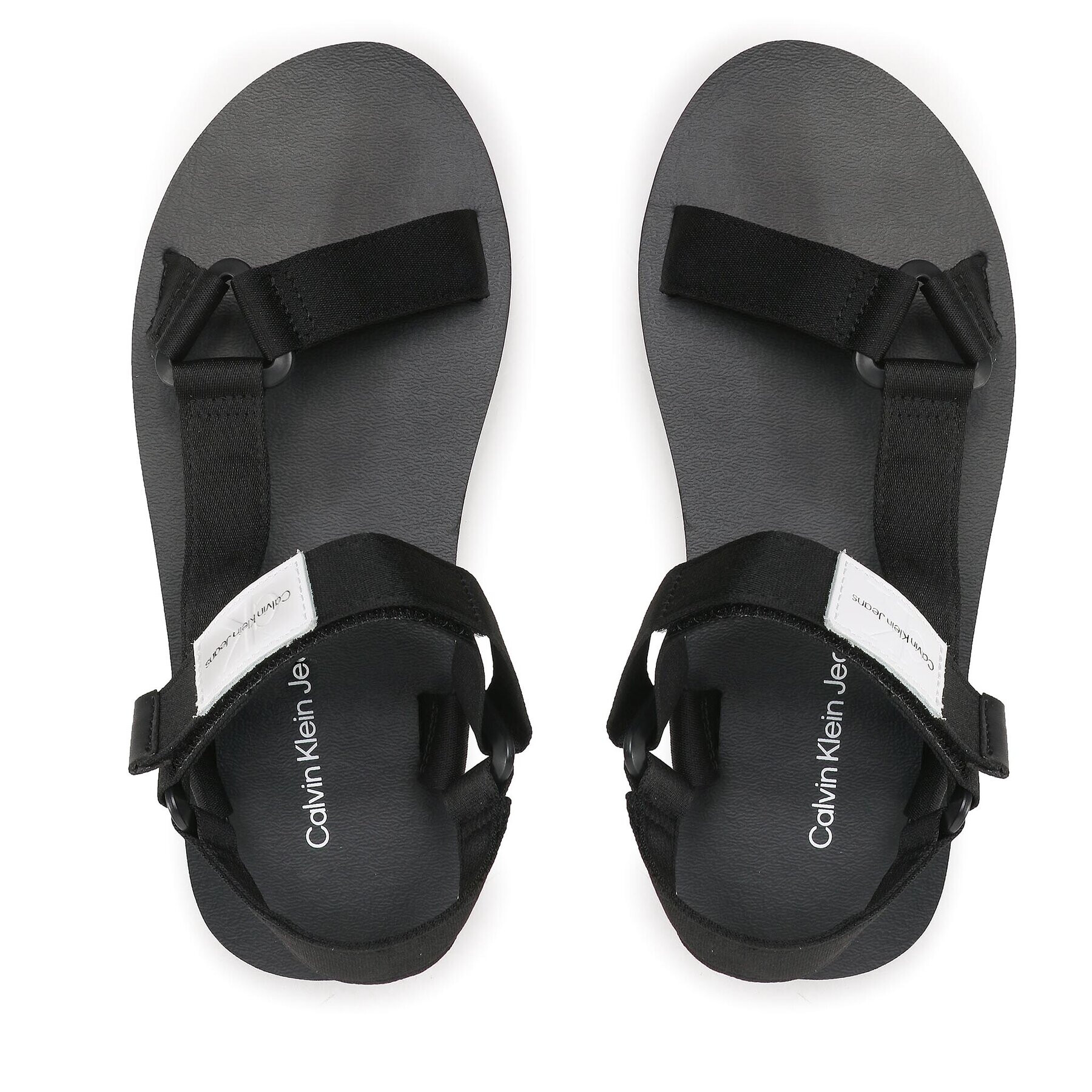 Calvin Klein Jeans Сандали Prefresato Webbing Strap Badge YM0YM00639 Черен - Pepit.bg
