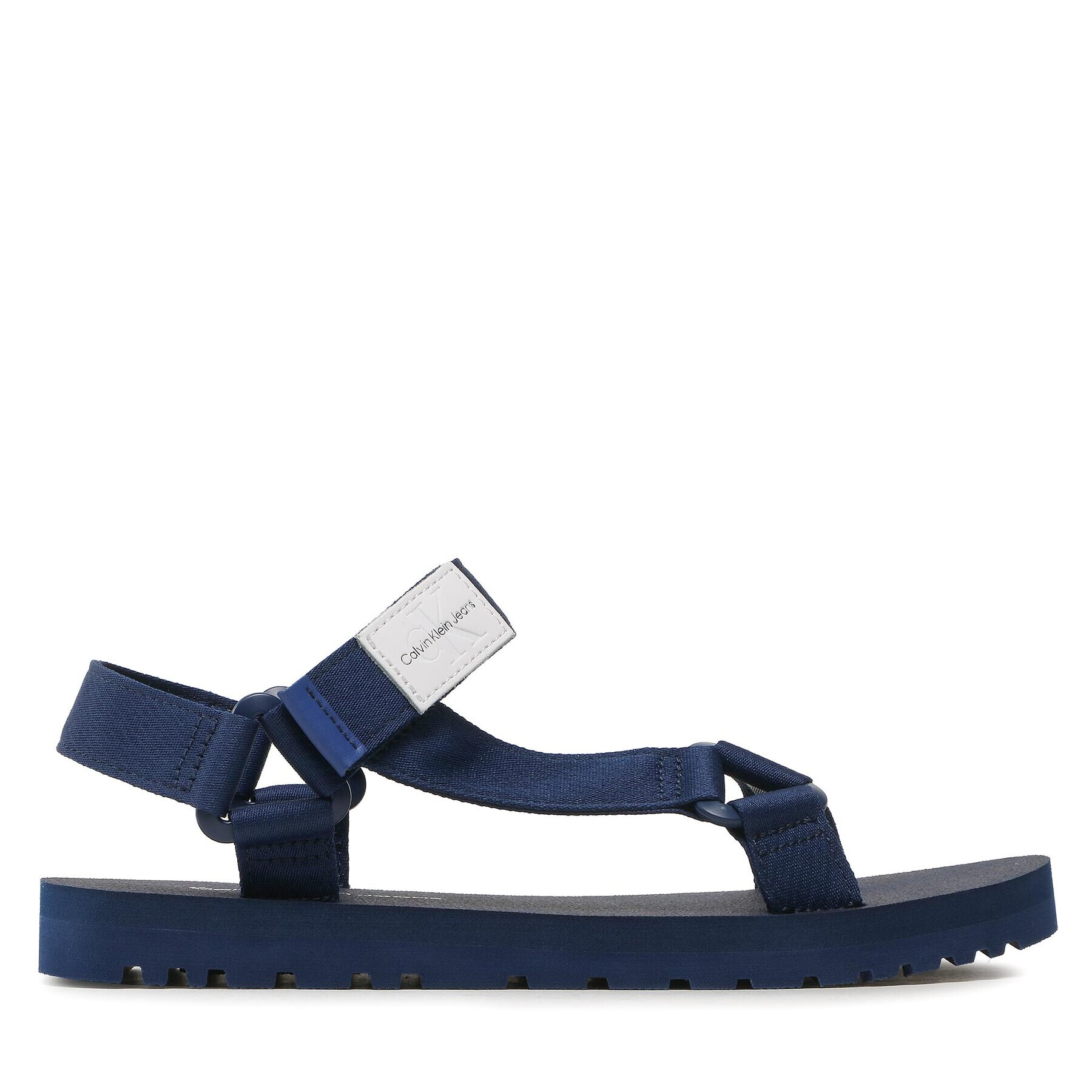 Calvin Klein Jeans Сандали Prefresato Webbing Strap Badge YM0YM00639 Тъмносин - Pepit.bg