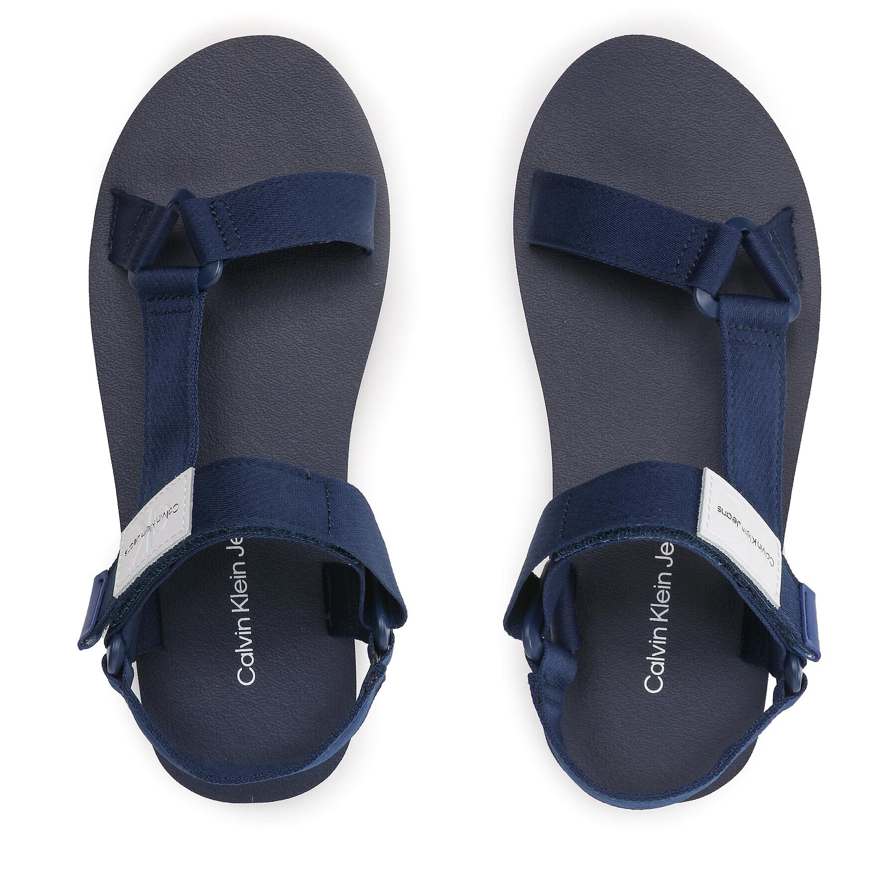 Calvin Klein Jeans Сандали Prefresato Webbing Strap Badge YM0YM00639 Тъмносин - Pepit.bg