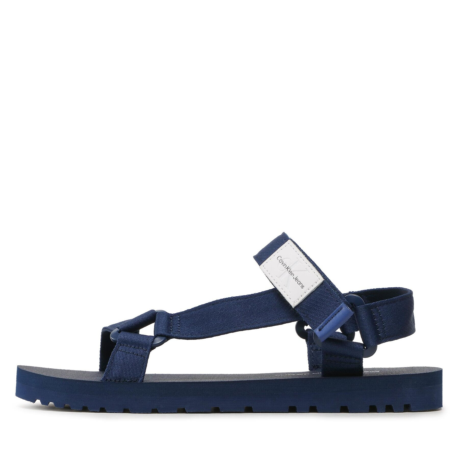 Calvin Klein Jeans Сандали Prefresato Webbing Strap Badge YM0YM00639 Тъмносин - Pepit.bg