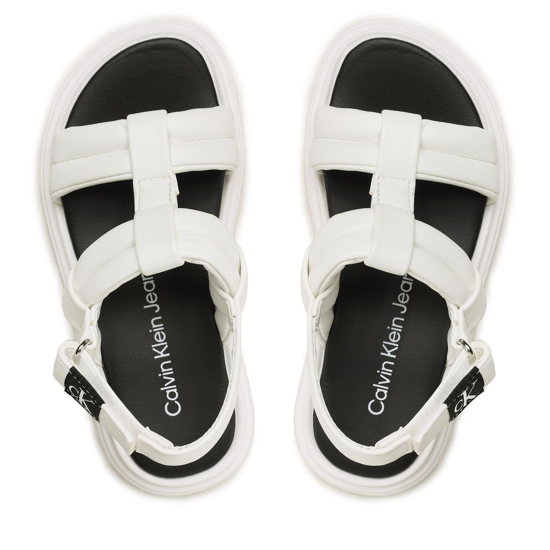 Calvin Klein Jeans Сандали Sandal V4A2-80514-1614 Бял - Pepit.bg