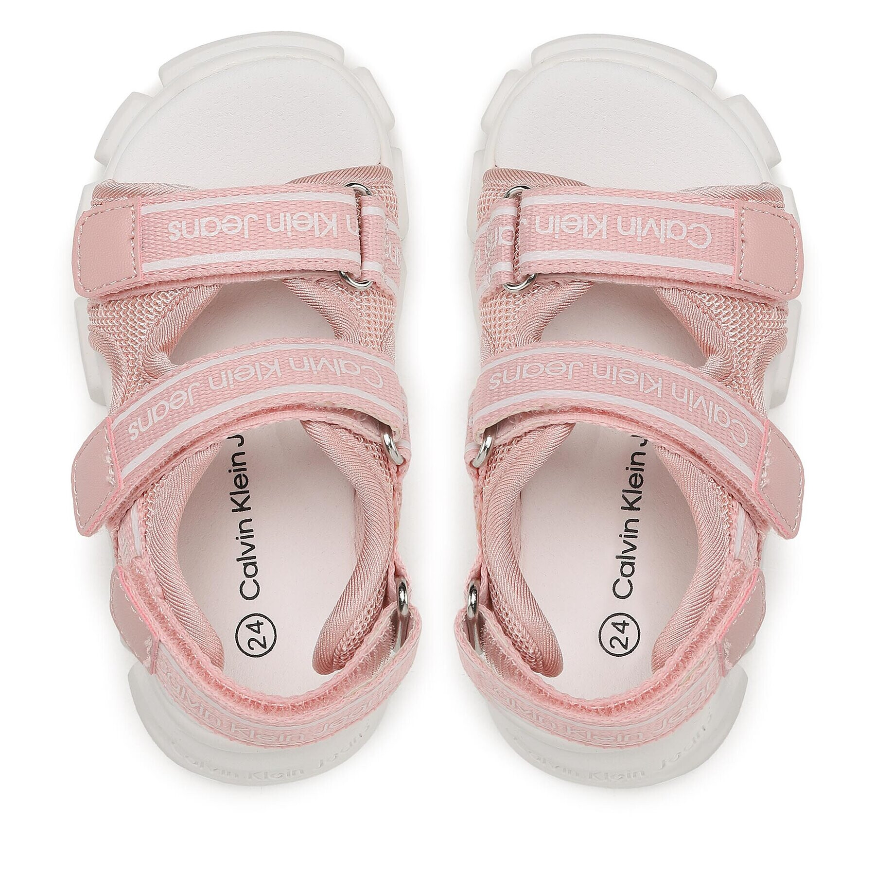 Calvin Klein Jeans Сандали Velcro Sandal V1A2-80500-0034 S Розов - Pepit.bg