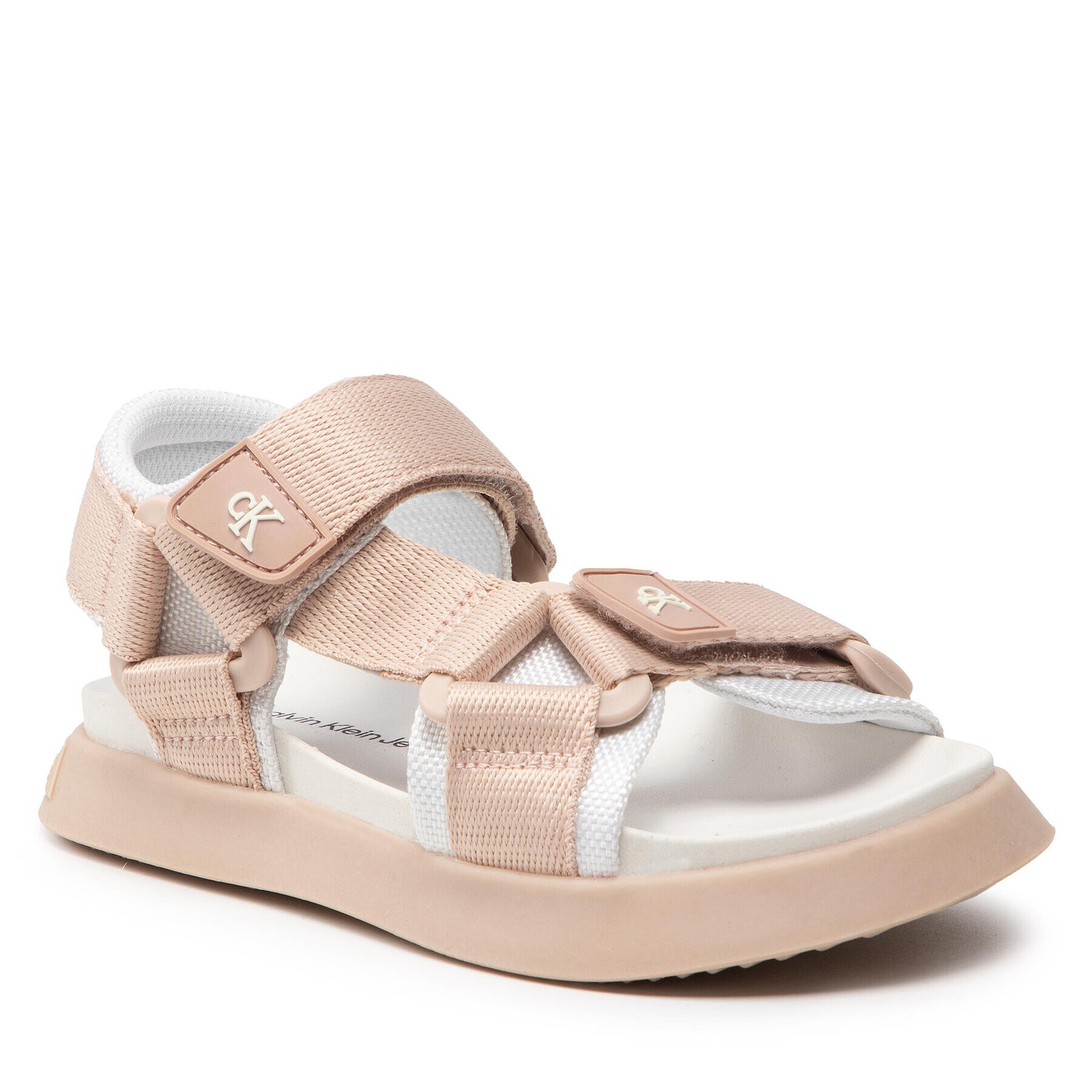 Calvin Klein Jeans Сандали Velcro Sandal V3A2-80210-0034 Бежов - Pepit.bg